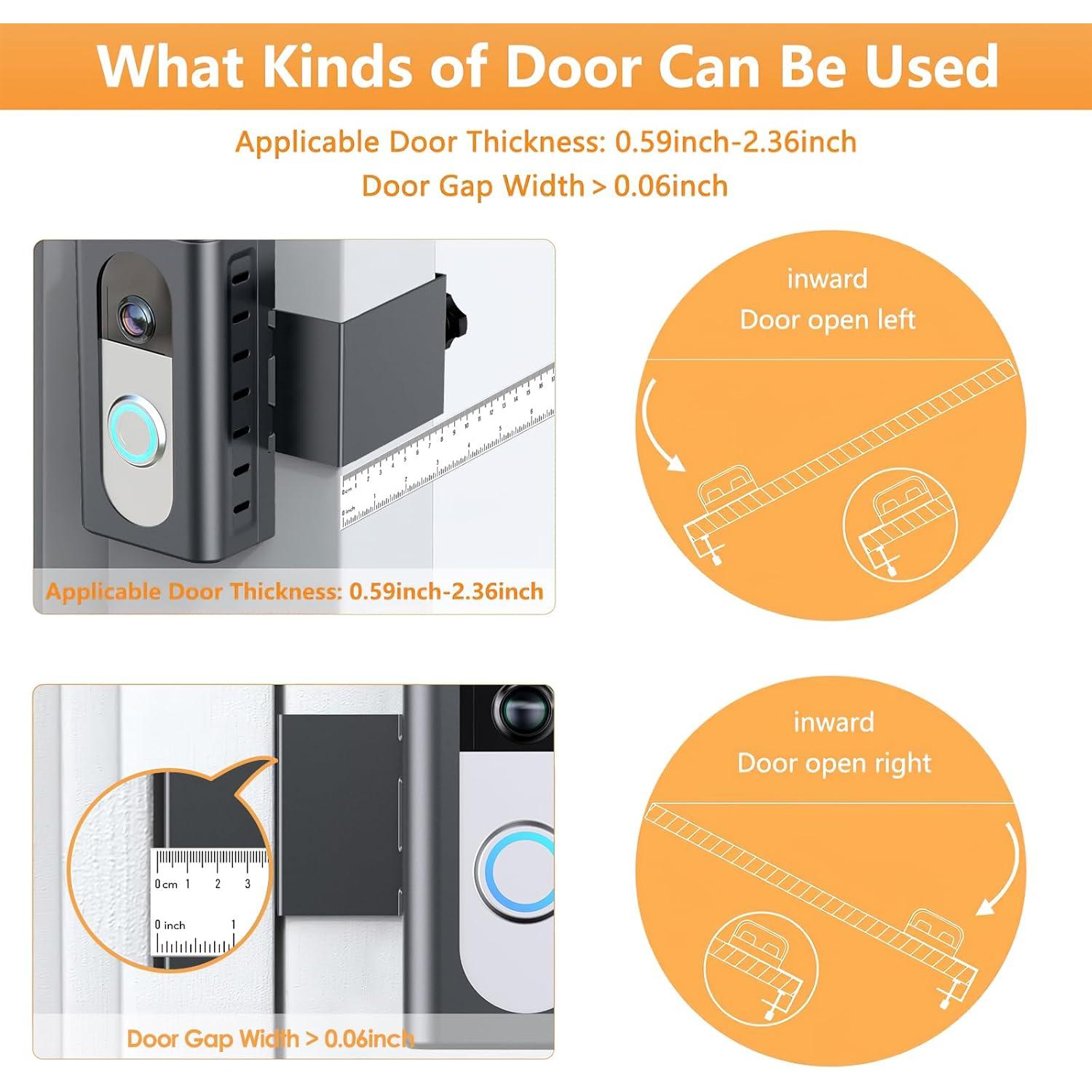 Soporte de Timbre de Video Anti-Robo QIBOX para Ring/Blink