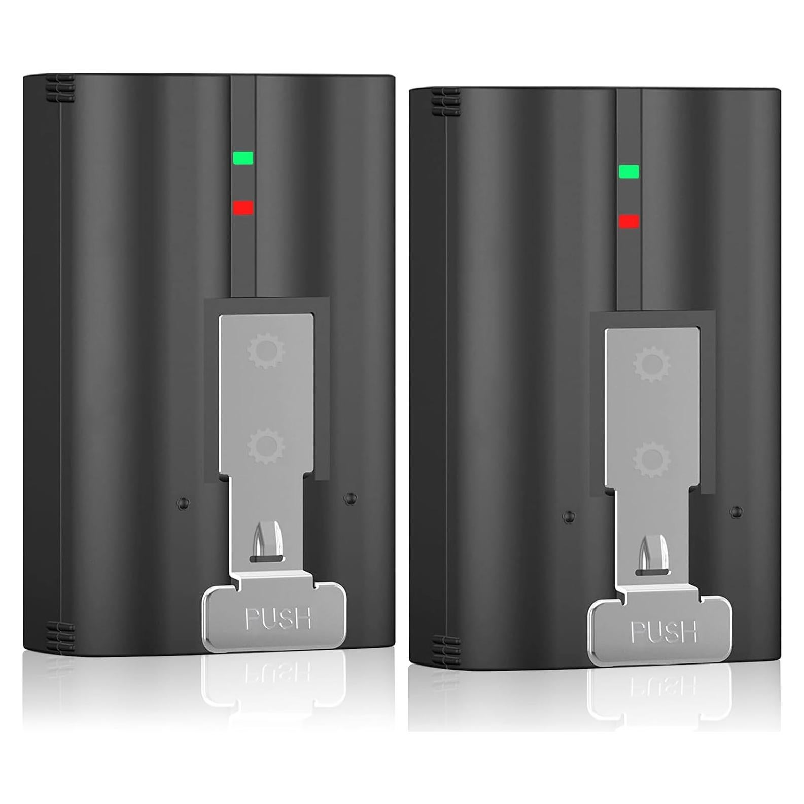 2 Baterías Recargables 6040mAh para Timbre Ring y Cámaras
