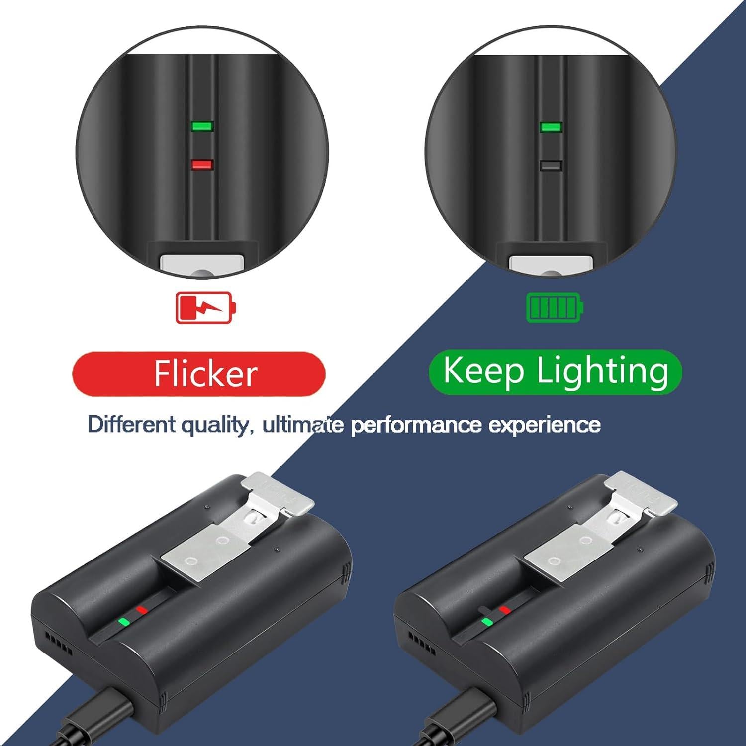 2 Baterías Recargables 6040mAh para Timbre Ring y Cámaras