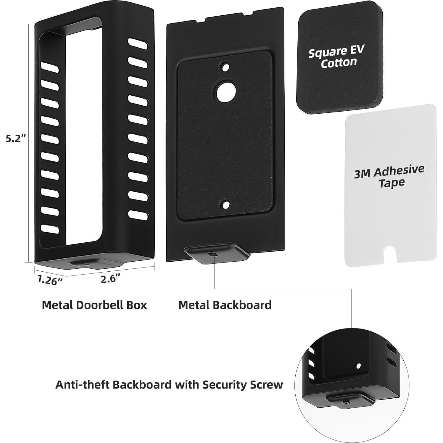 Soporte adhesivo para timbre Ring Video Doorbell - USUAUU