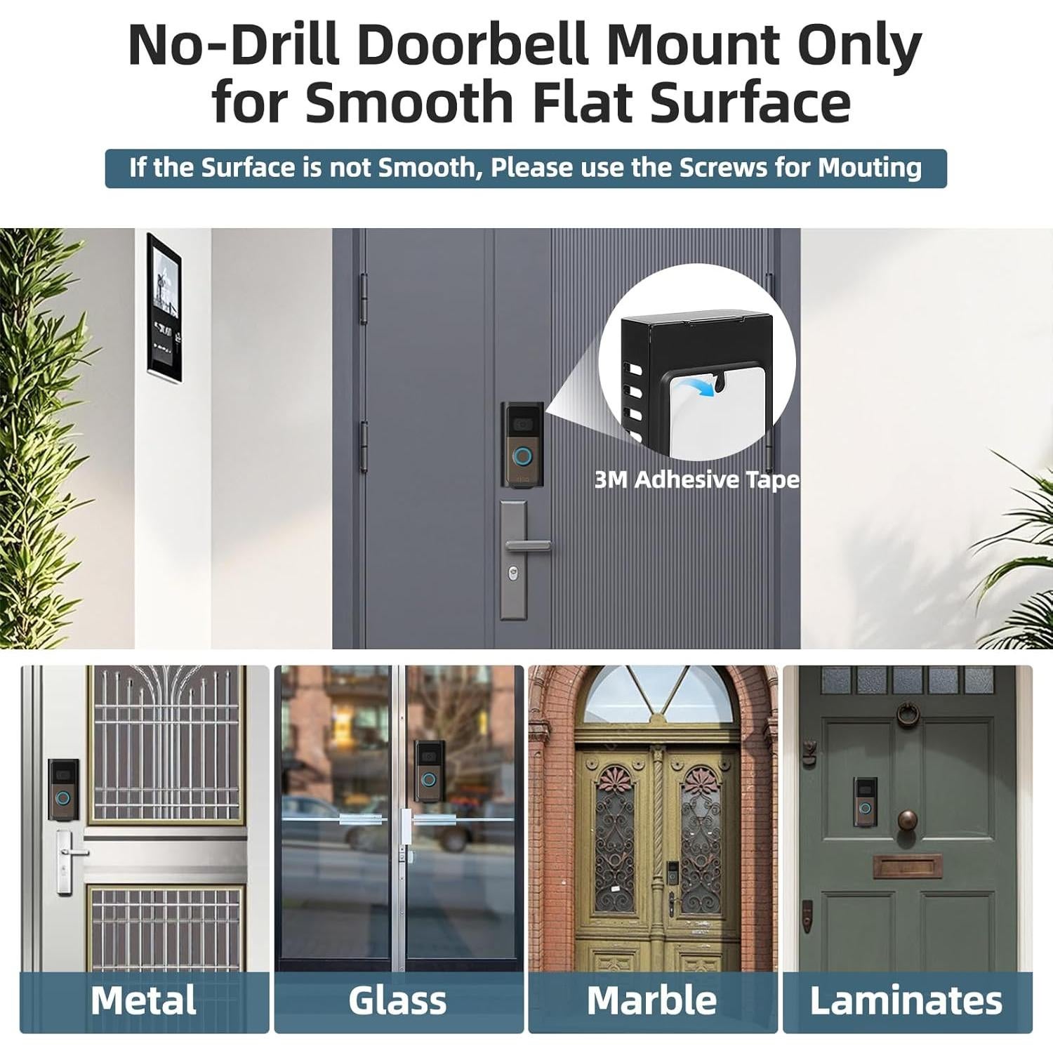 Soporte adhesivo para timbre Ring Video Doorbell - USUAUU