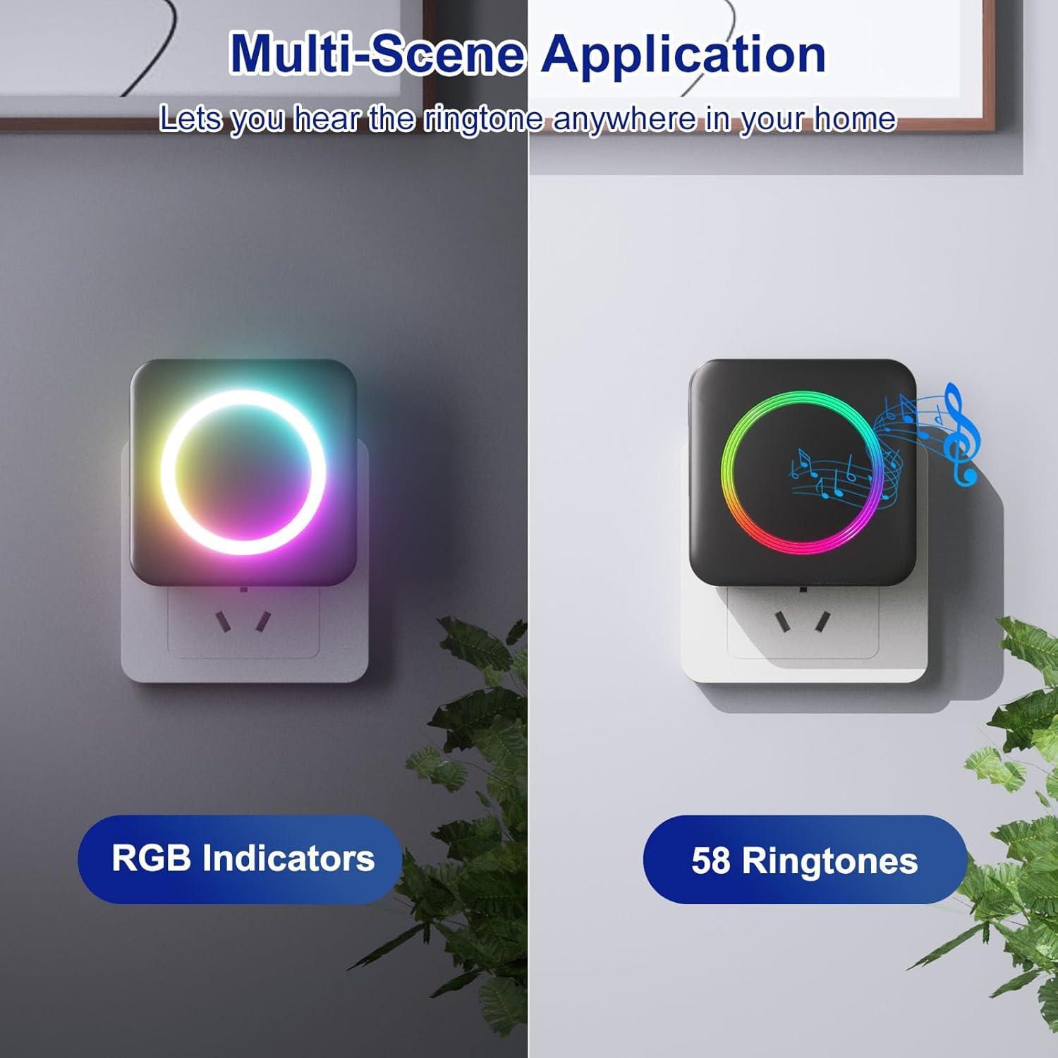 Timbre Inalámbrico PHYSEN B22 Compatible con Blink - 1 Extensor