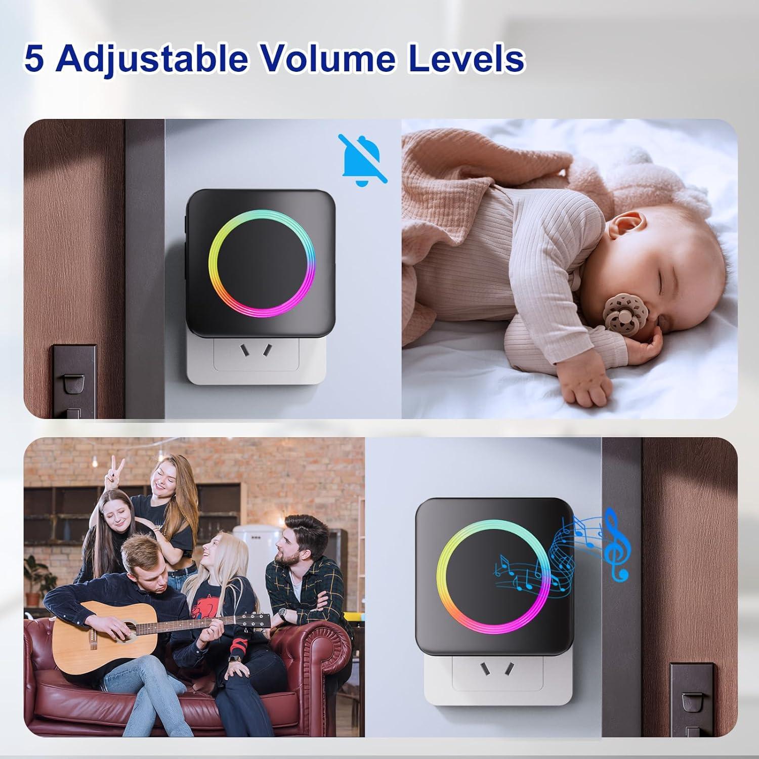 Timbre Inalámbrico PHYSEN B22 Compatible con Blink - 1 Extensor