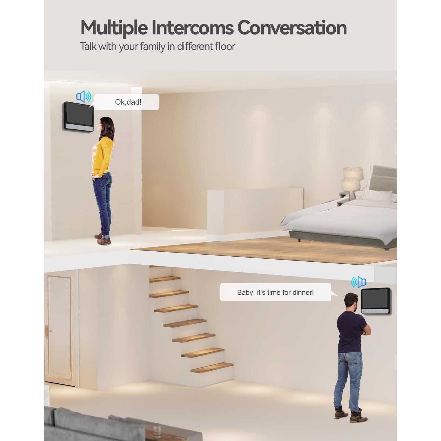 Intercomunicador de Video TMEZON 7" con Cámara y Visión Nocturna