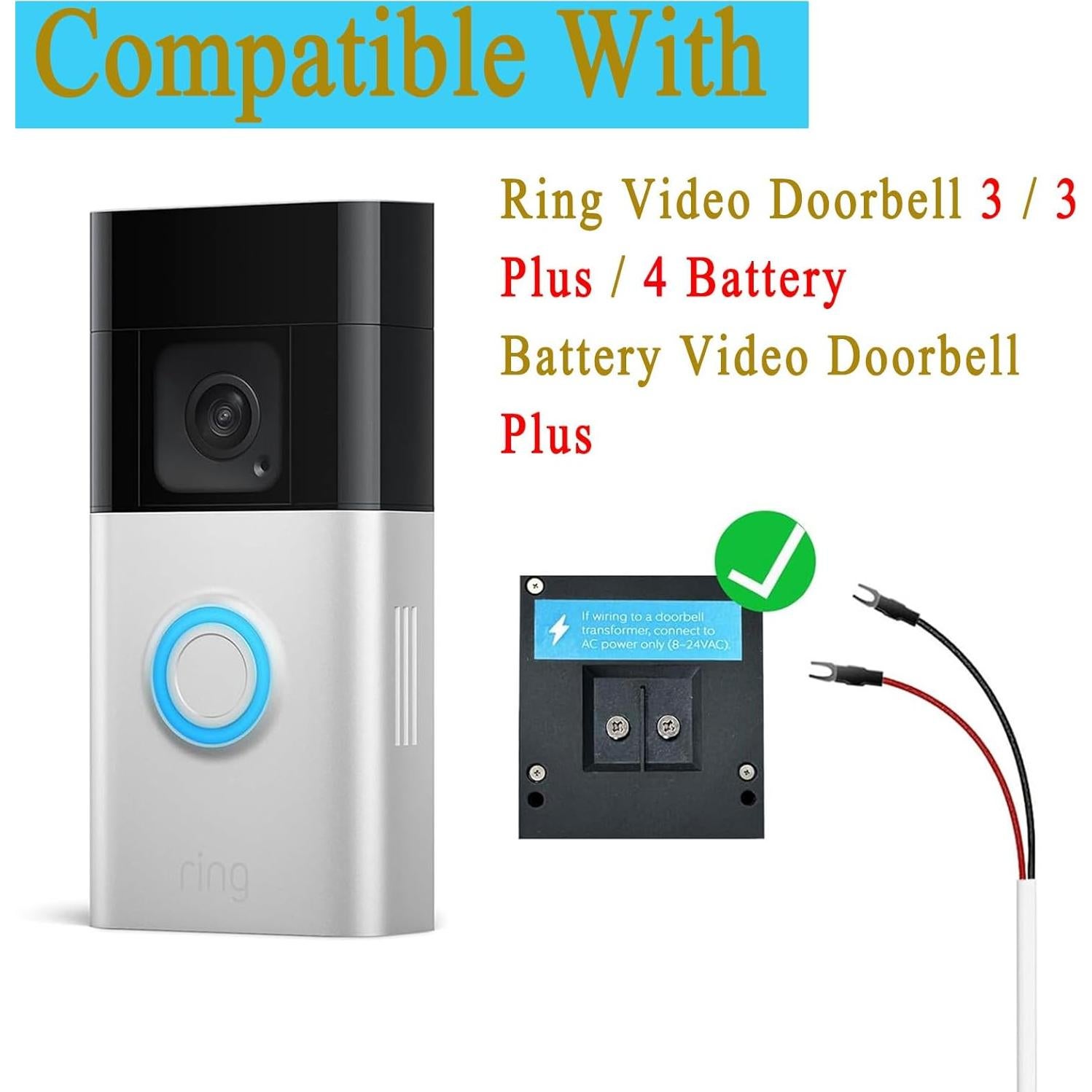 Cargador Solar 5W SANKABA para Timbre Ring 3/3 Plus/4