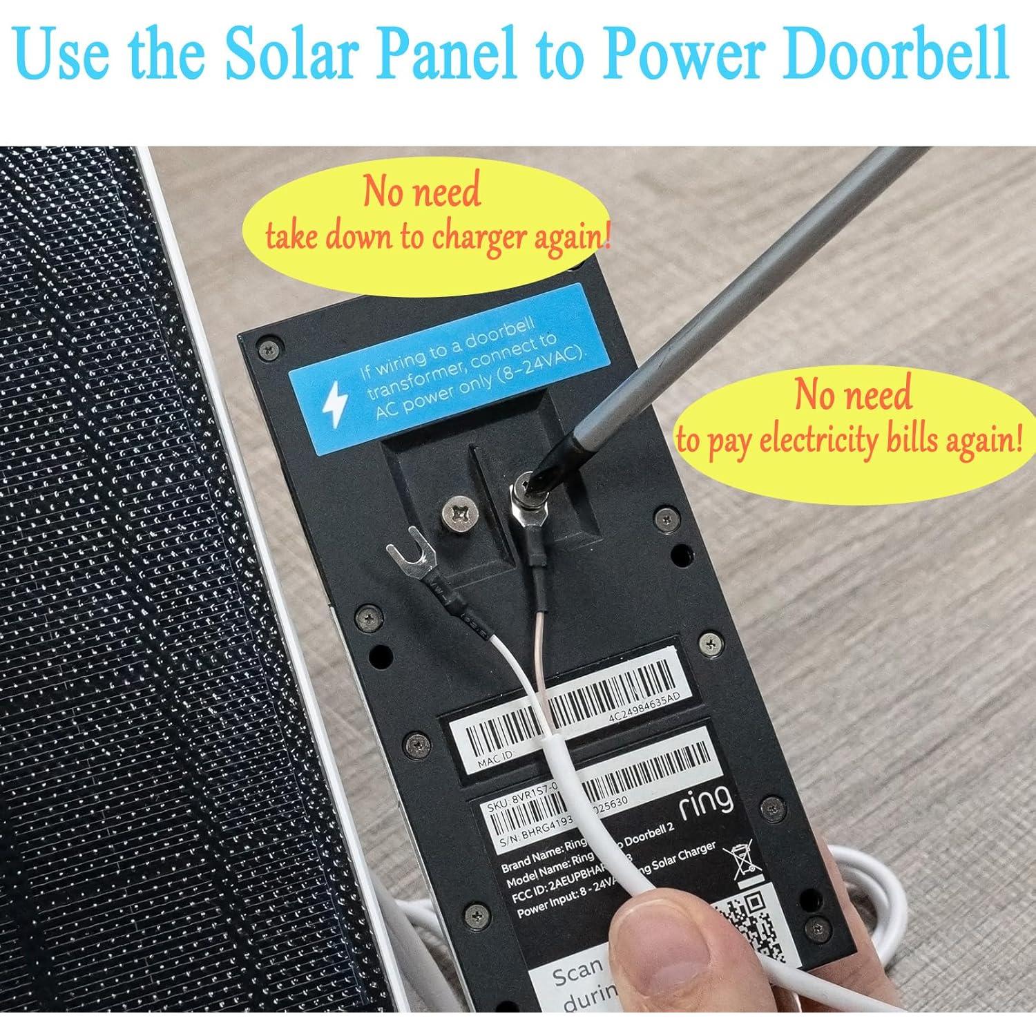 Cargador Solar 5W SANKABA para Timbre Ring 3/3 Plus/4