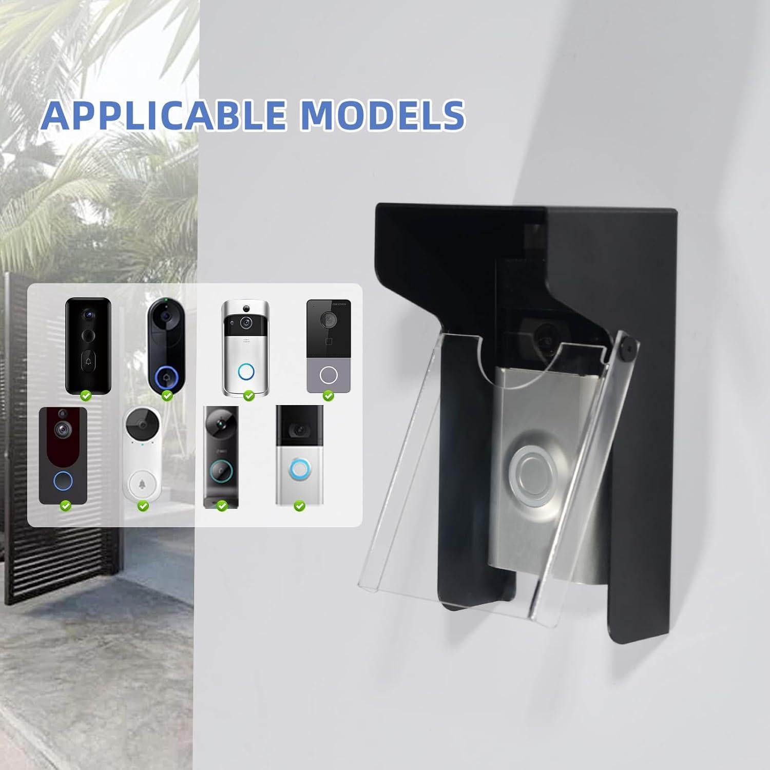 Cubierta de Lluvia para Timbre de Video Dgyezhao 16.5x8.5cm