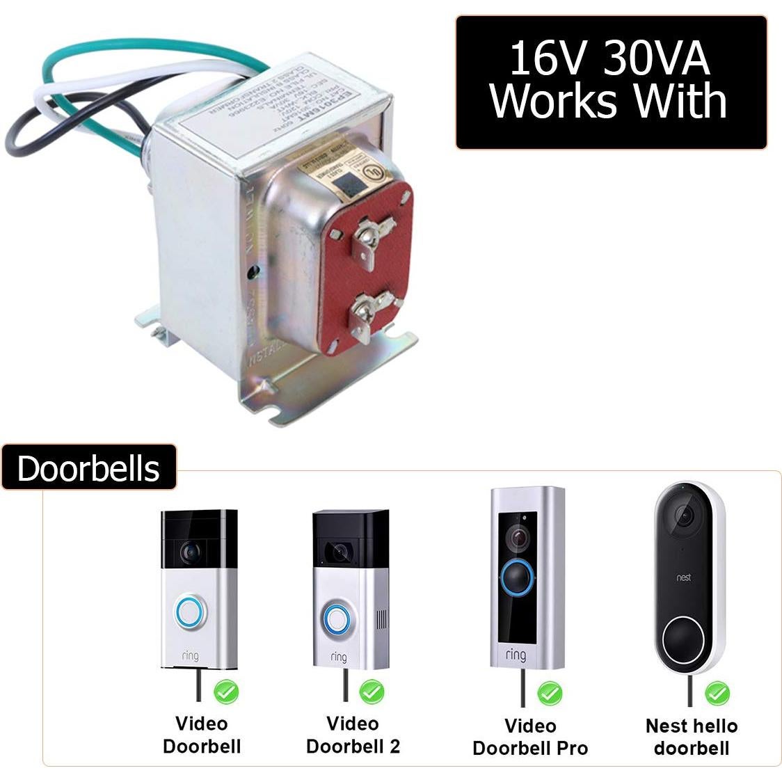 Transformador de Timbre Endurance Pro 16V 30VA Compatible