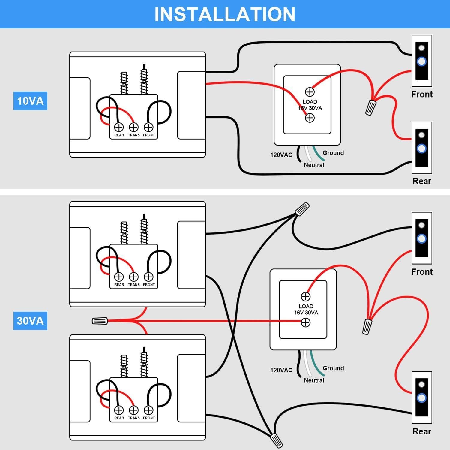 Transformador de Timbre Landhoow 16V 30VA Compatible Ring