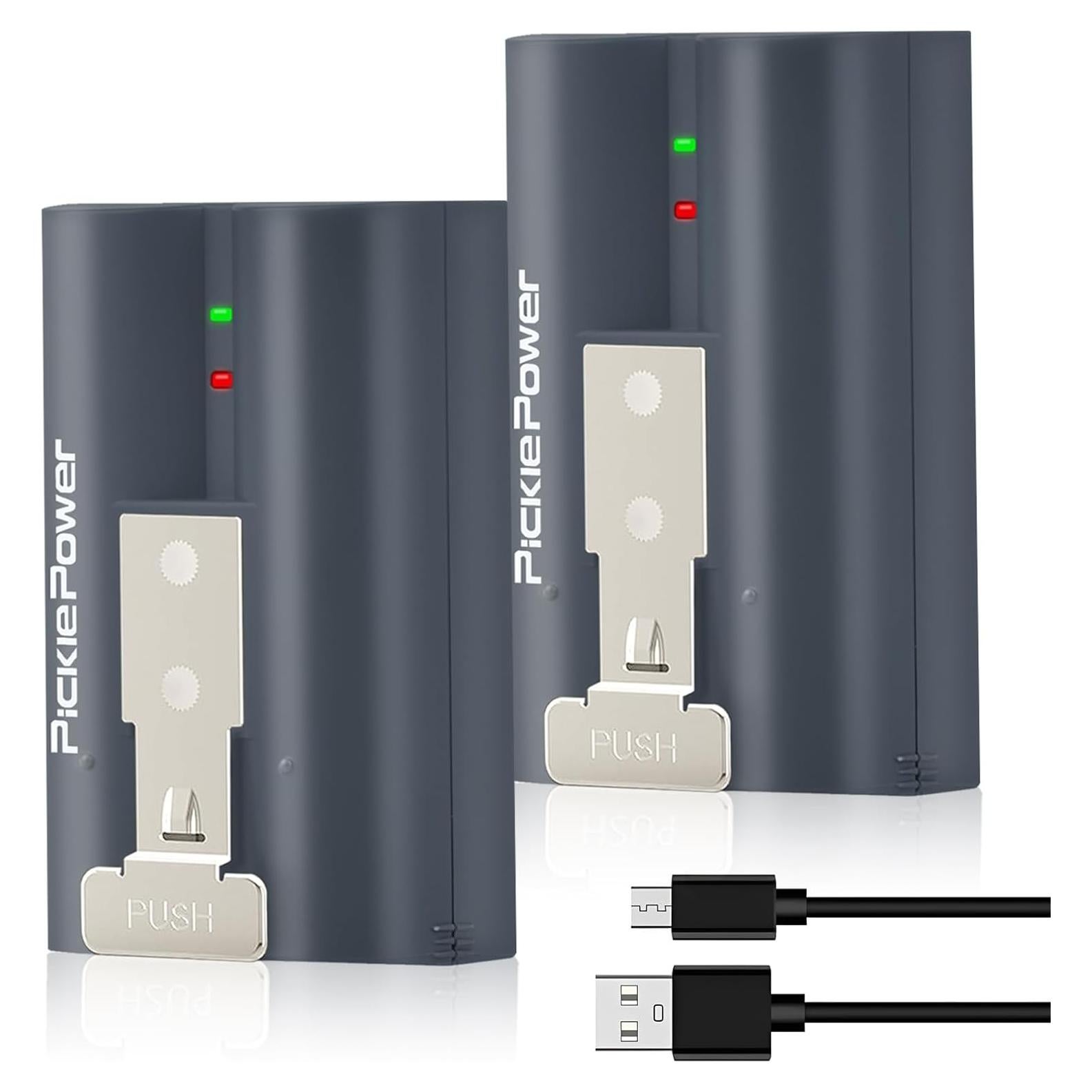 Paquete de 2 Baterías Recargables Pickle Power 6040mAh para Ring