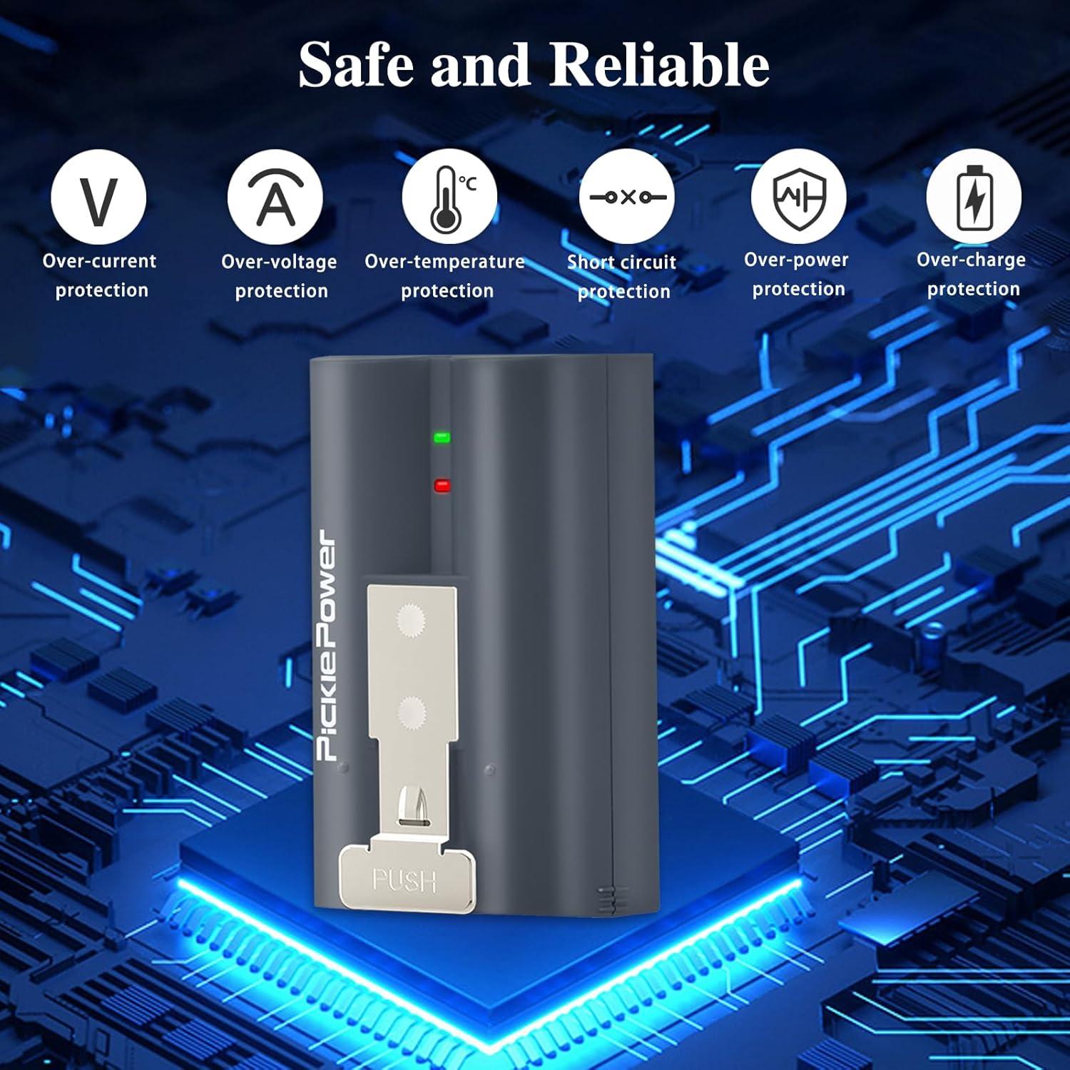 Paquete de 2 Baterías Recargables Pickle Power 6040mAh para Ring