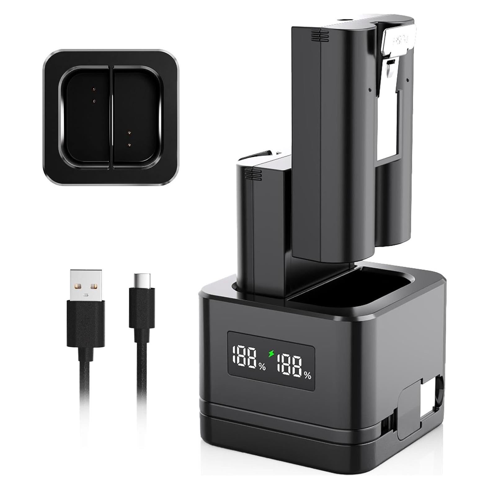 Paquete de 2 Baterías Ring V4 6040mAh + Cargador Digital