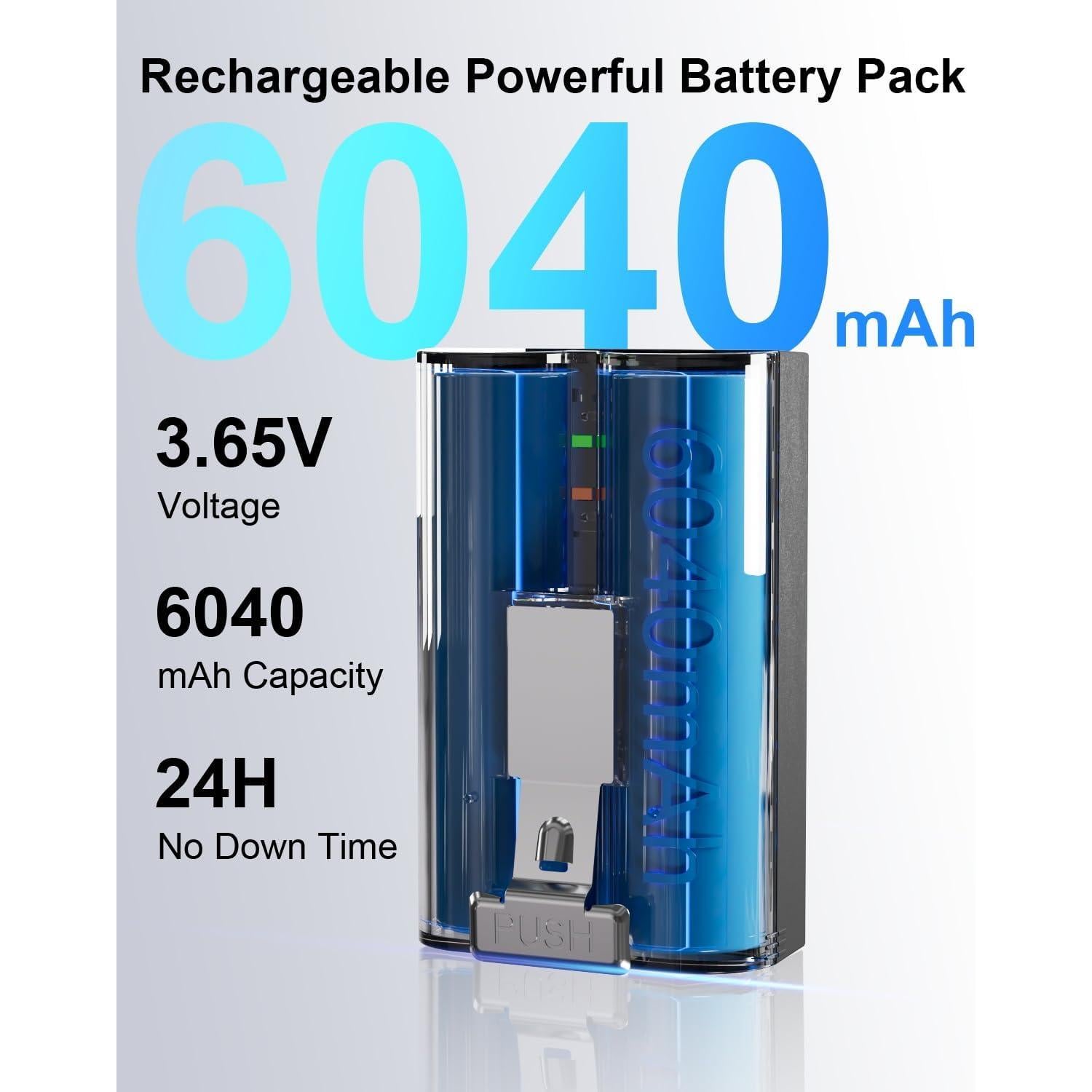 Paquete de 2 Baterías Ring V4 6040mAh + Cargador Digital