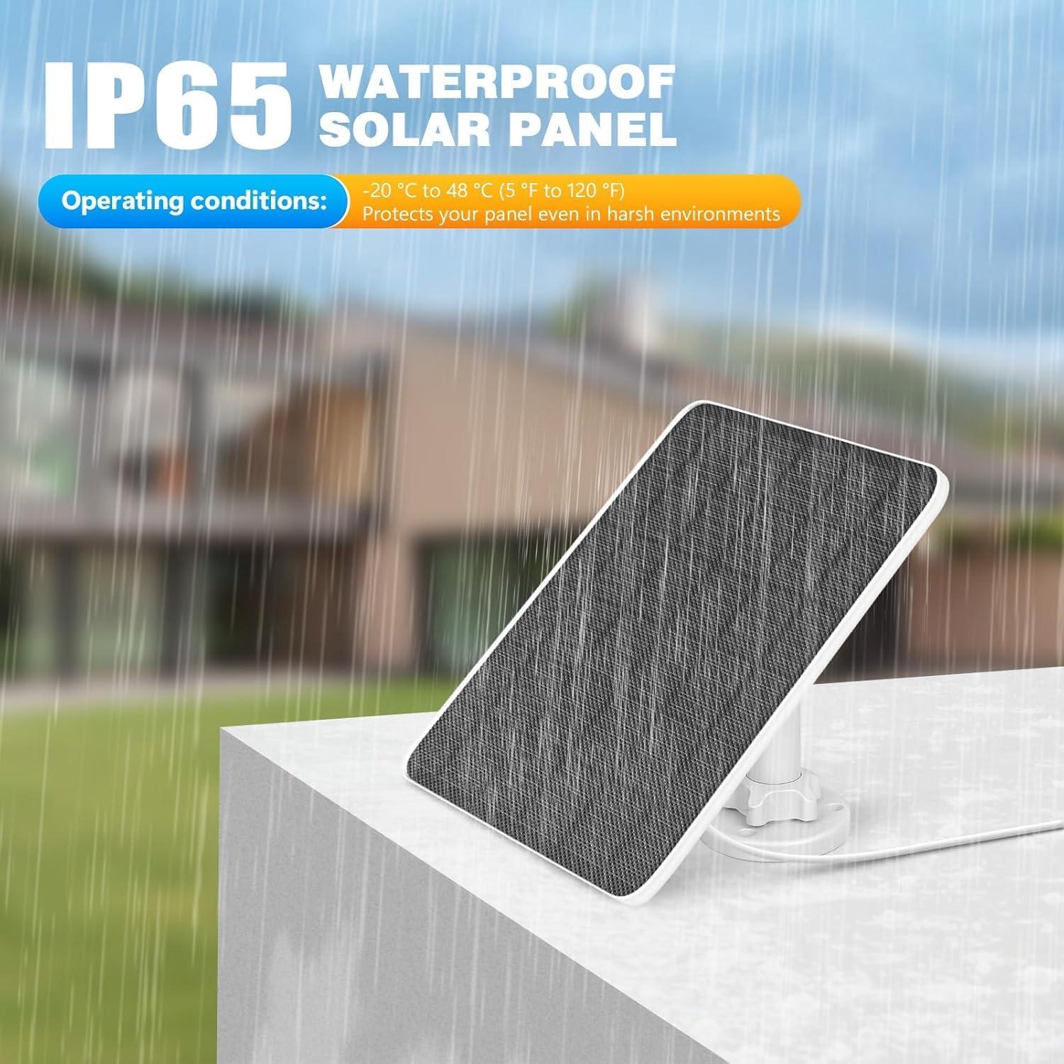 Panel Solar 5W DEHKATA para Timbre Ring - Carga Eficiente