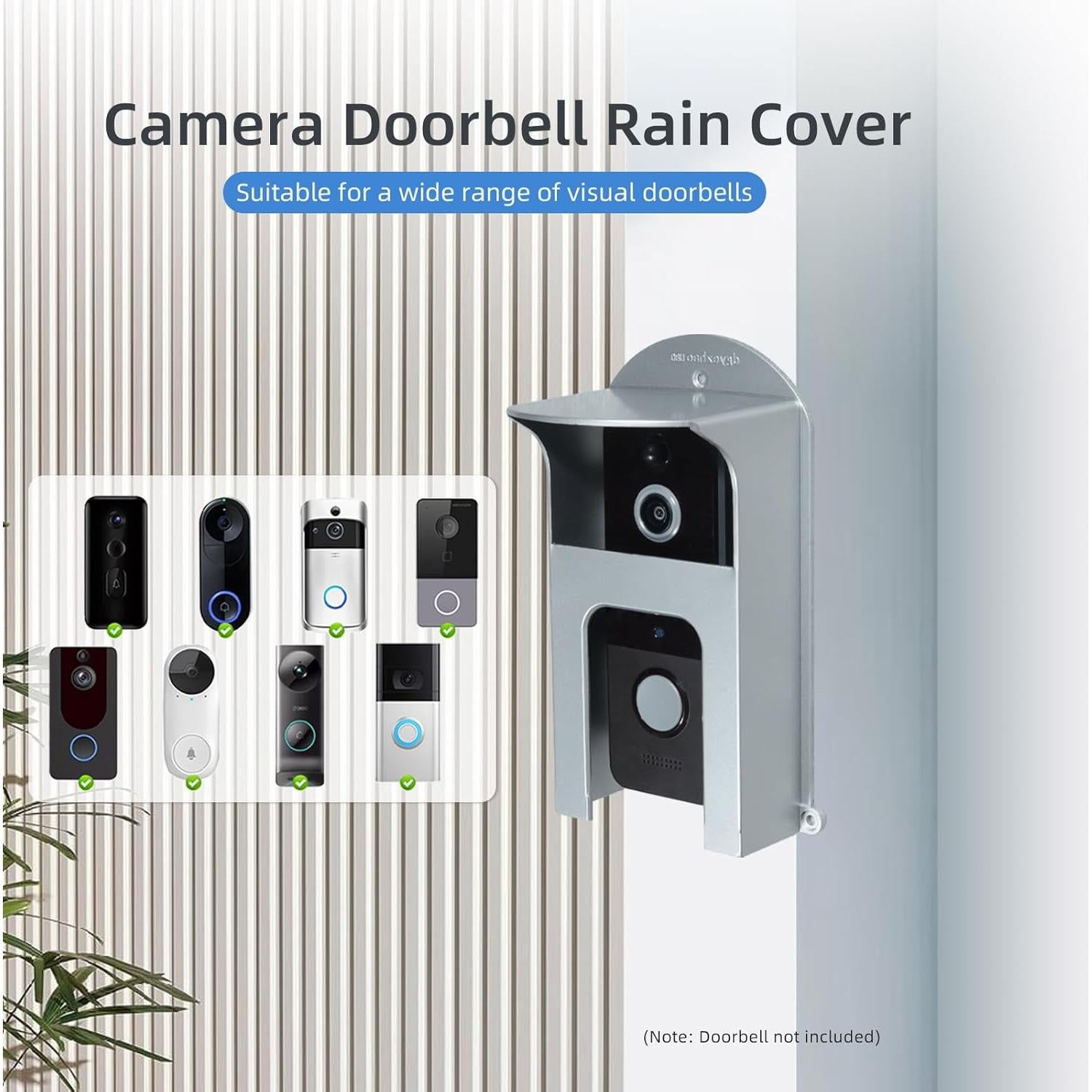 Cubierta de Lluvia para Timbre Ring - Plástico Resistente 15x8cm