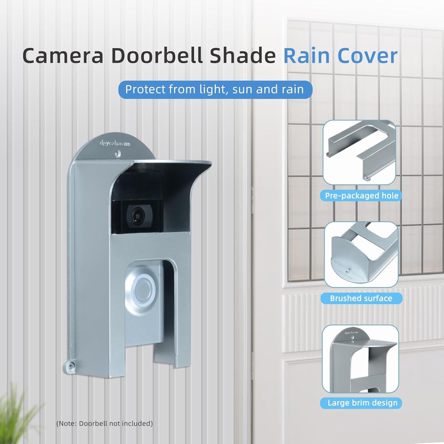 Cubierta de Lluvia para Timbre Ring - Plástico Resistente 15x8cm