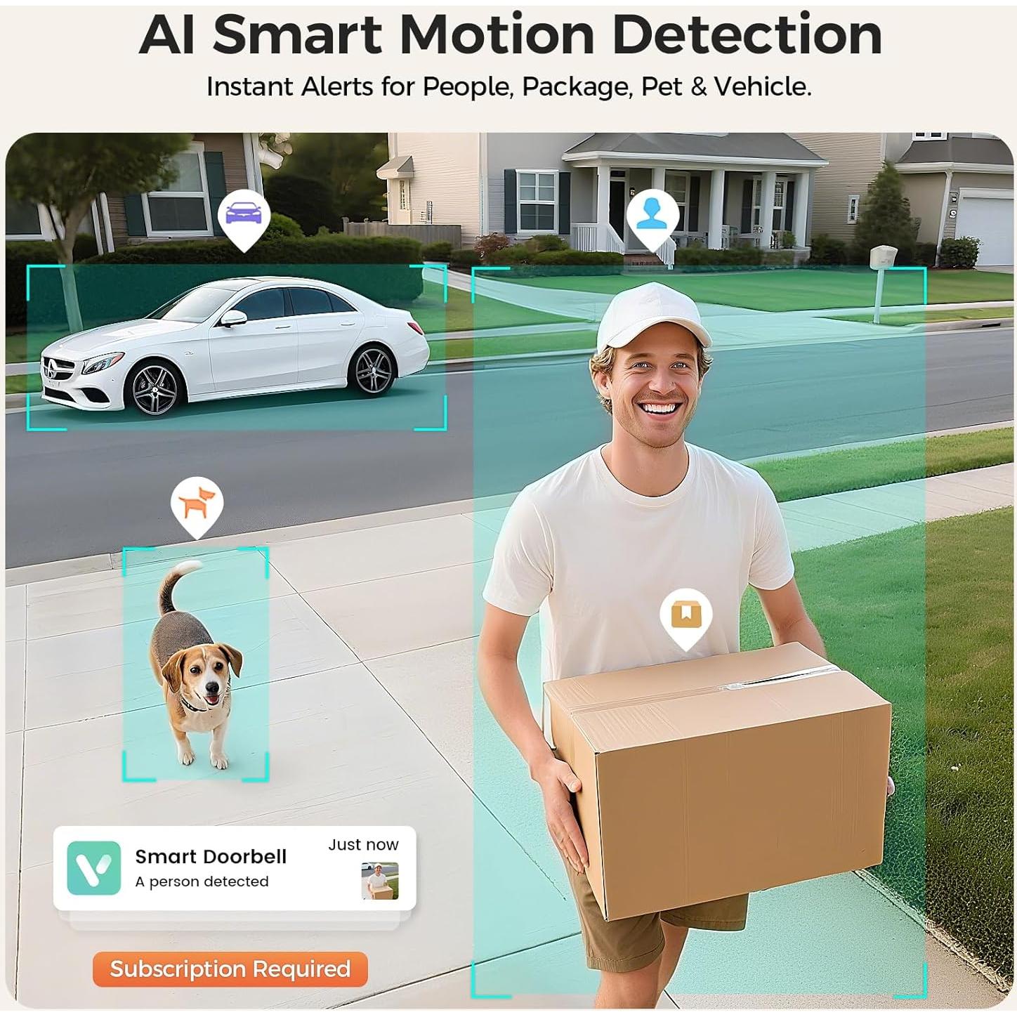 Timbre de Video Inalámbrico Belleye DB4 2K con AI y Batería