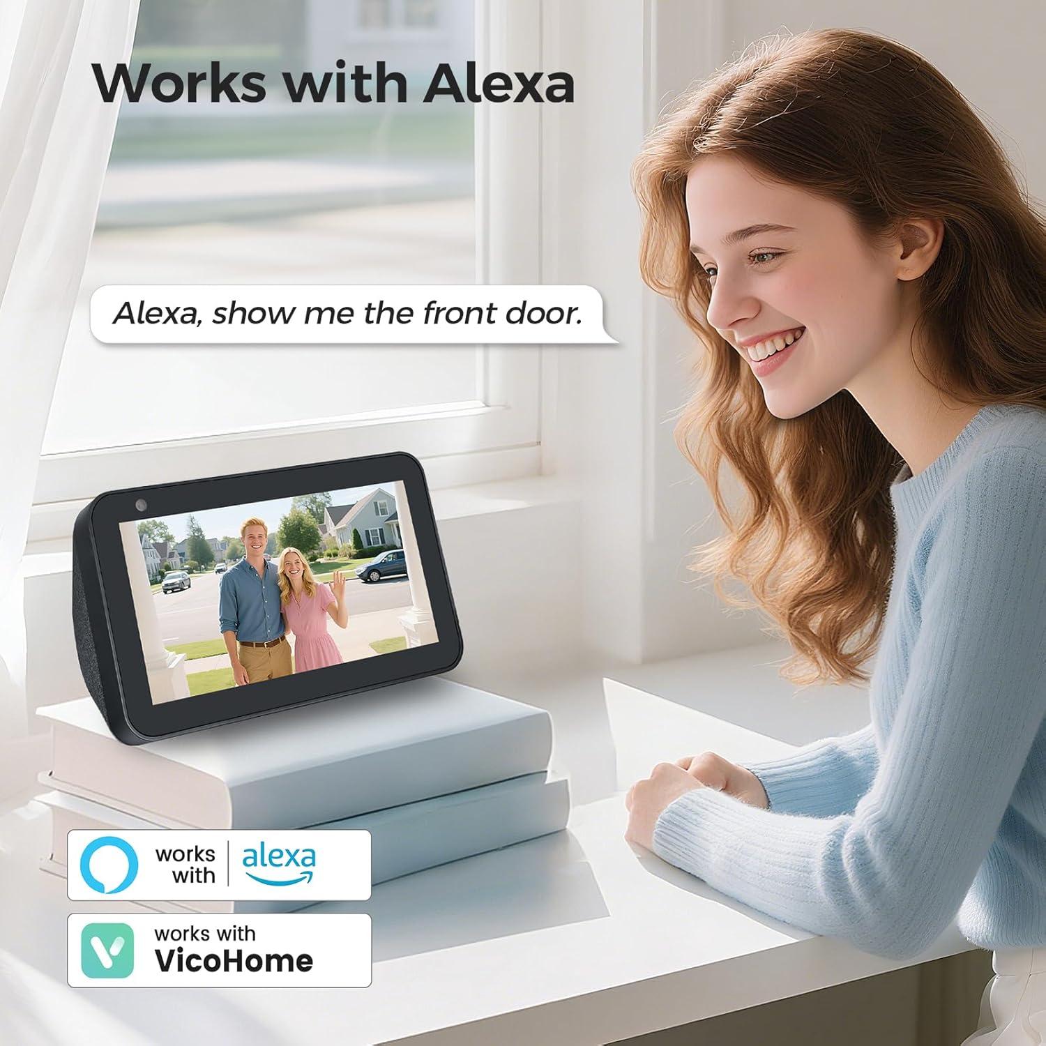 Timbre de Video Inalámbrico Belleye DB4 2K con AI y Batería