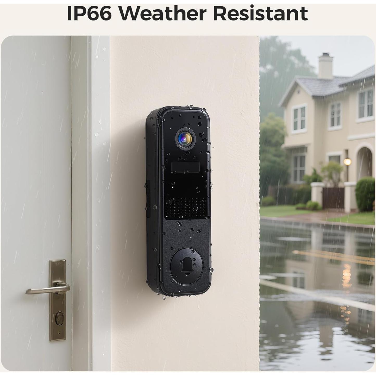 Timbre de Video Inalámbrico Belleye DB4 2K con AI y Batería