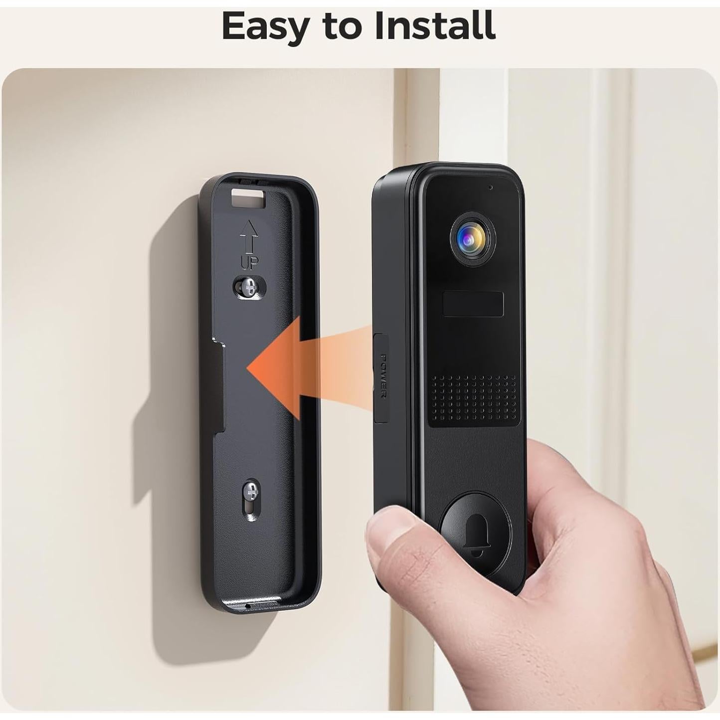 Timbre de Video Inalámbrico Belleye DB4 2K con AI y Batería