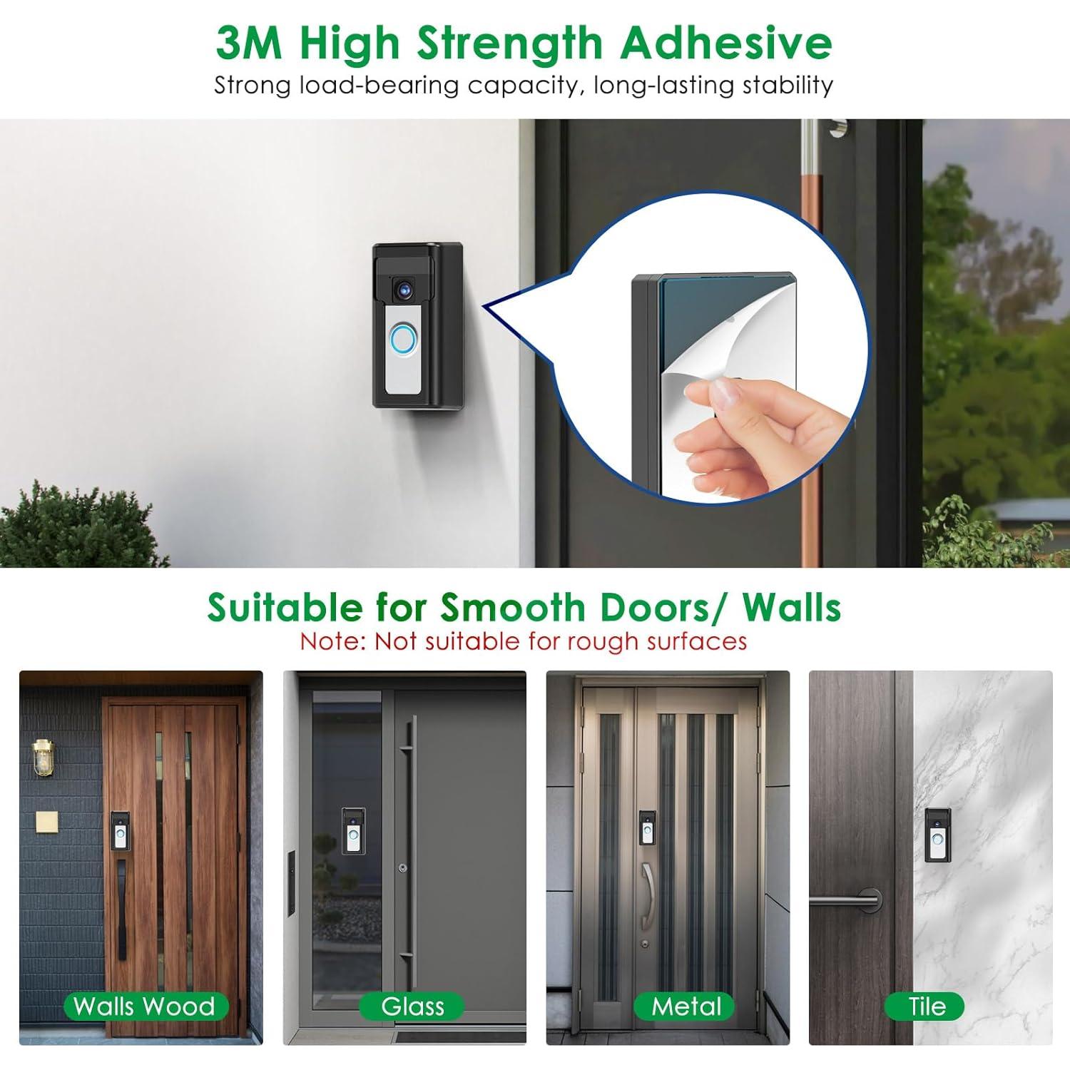 Soporte de timbre de video Liwin para Blink - Antirrobo, Negro