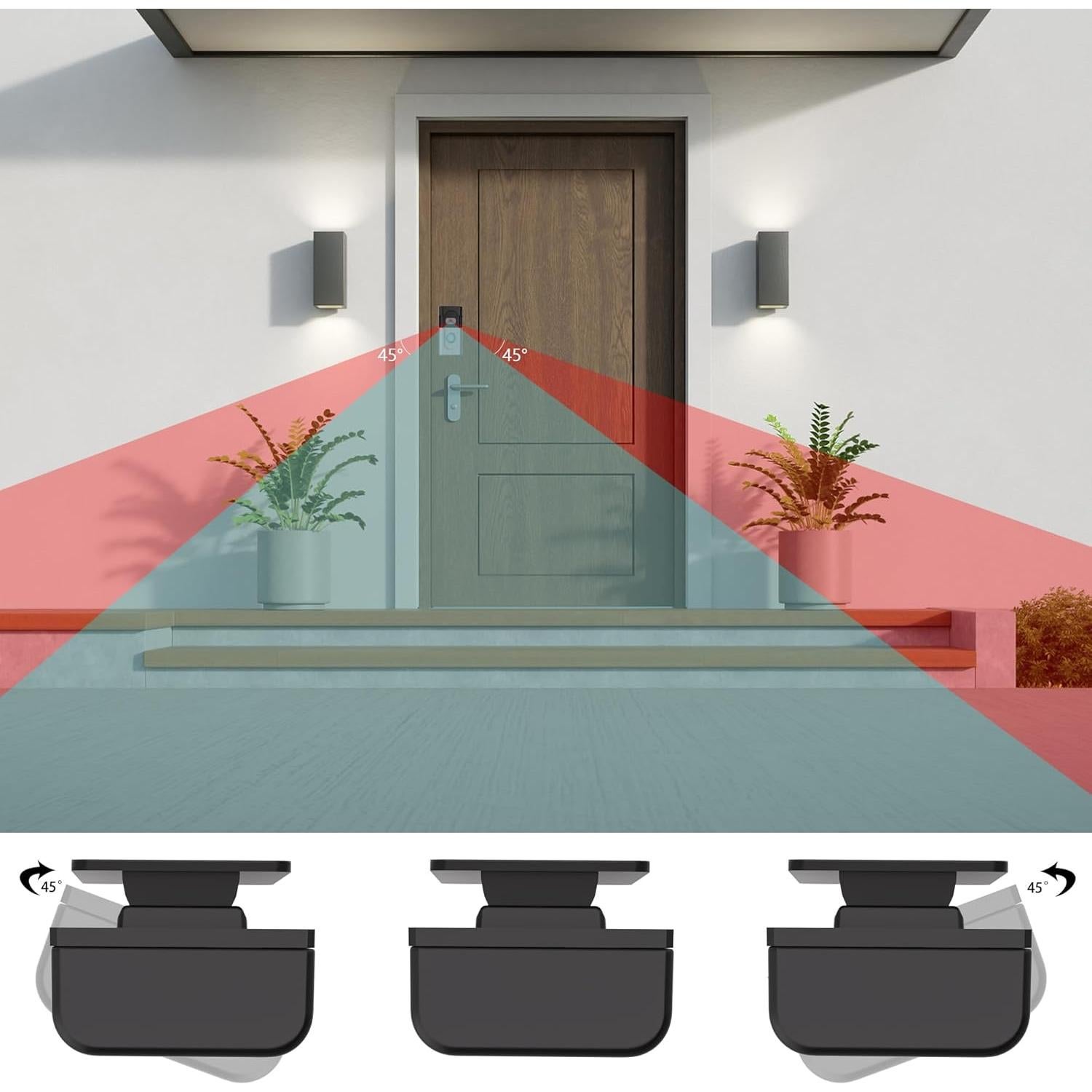 Soporte Adhesivo para Timbre Ring/Blink - Ajustable 45-135°