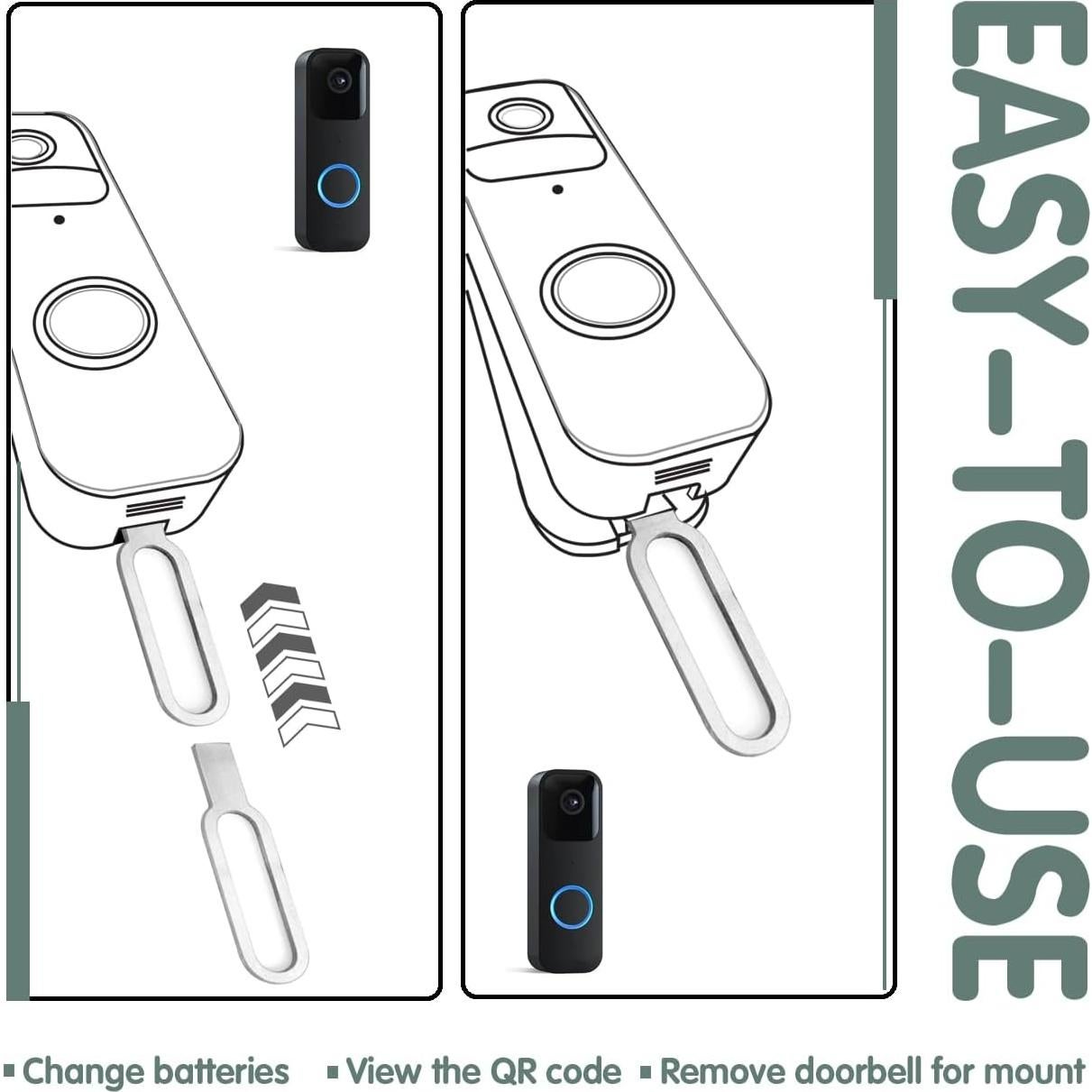 Herramienta de Reemplazo para Timbre Blink - 4 Llaves de Acero Inoxidable