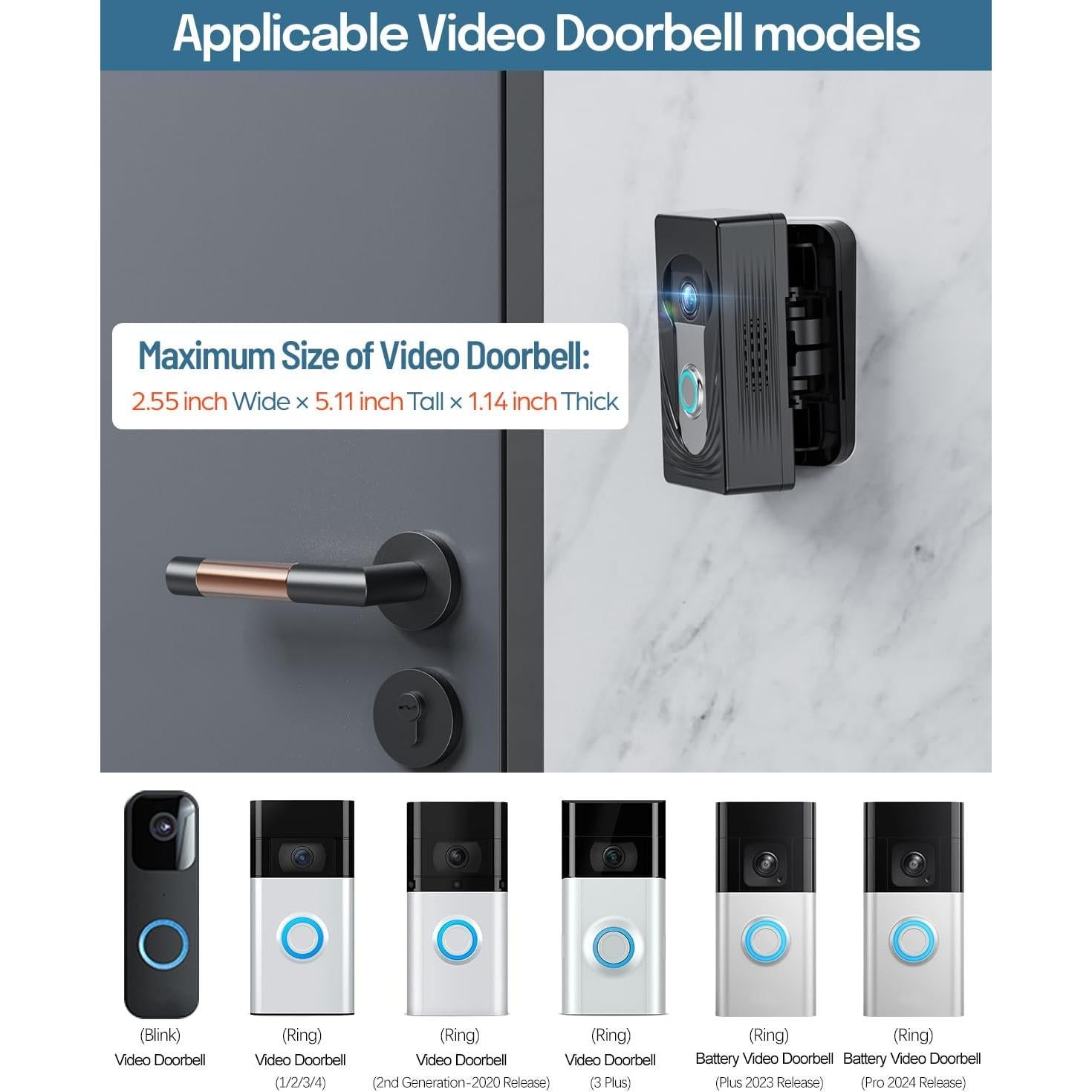 Soporte de Cámara Antirrobo Trushome para Timbres Ring/Blink