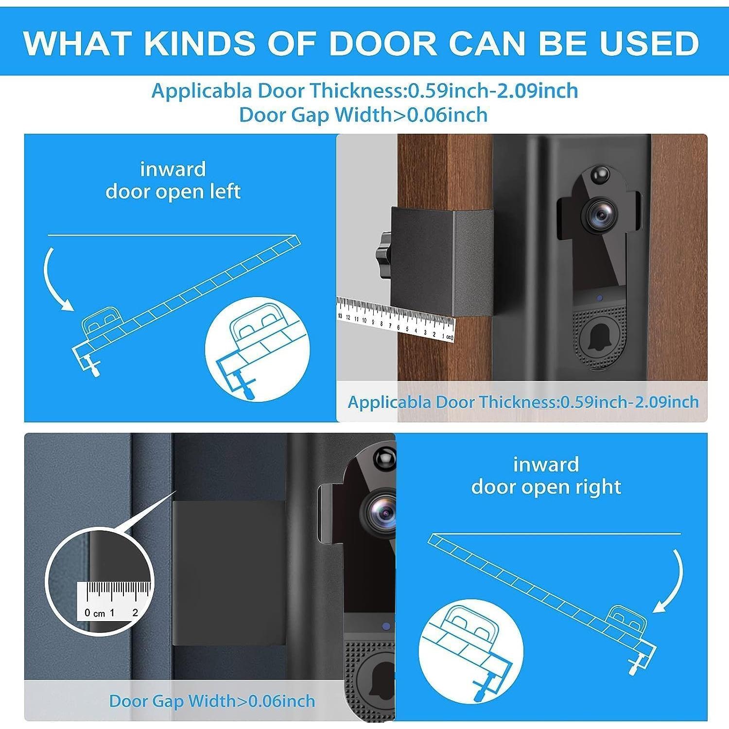 Soporte para Timbre de Video Antirrobo SWTH ML-021 Negro