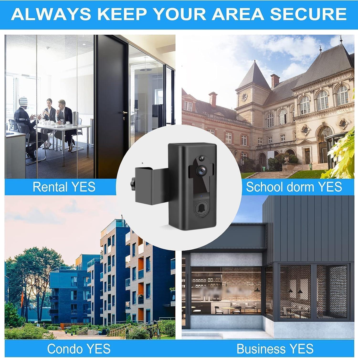 Soporte para Timbre de Video Antirrobo SWTH ML-021 Negro