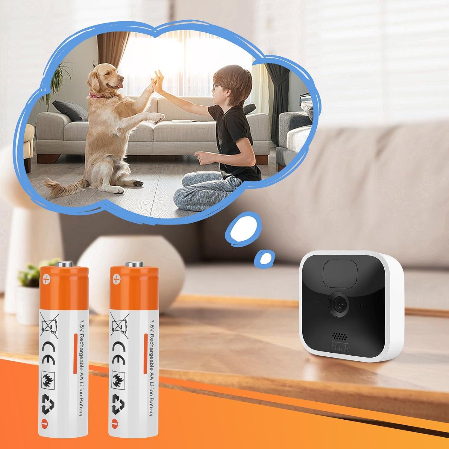 Paquete de 8 Baterías Recargables AA 1.5V con Cargador Rápido