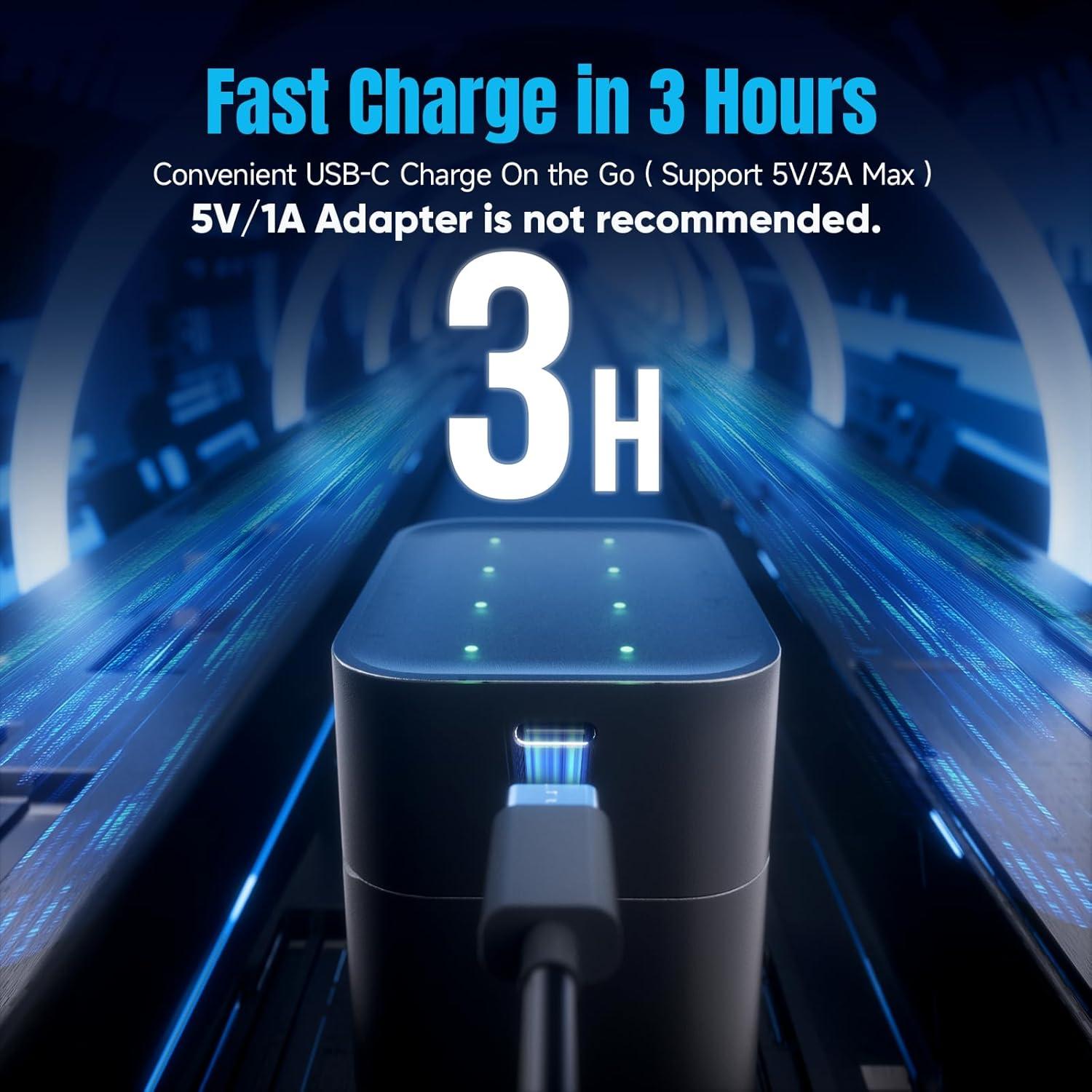 Baterías Recargables AA Dracutum 3600mWh con Cargador