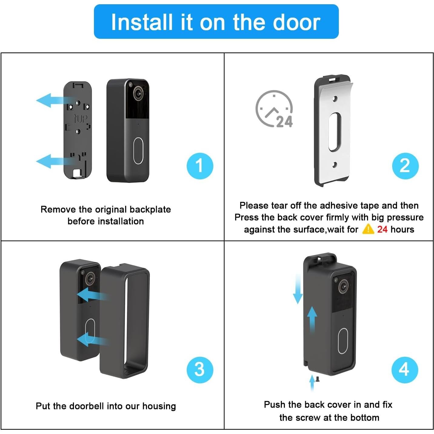 Soporte Adhesivo Blink Video Doorbell 2da Generación 360°
