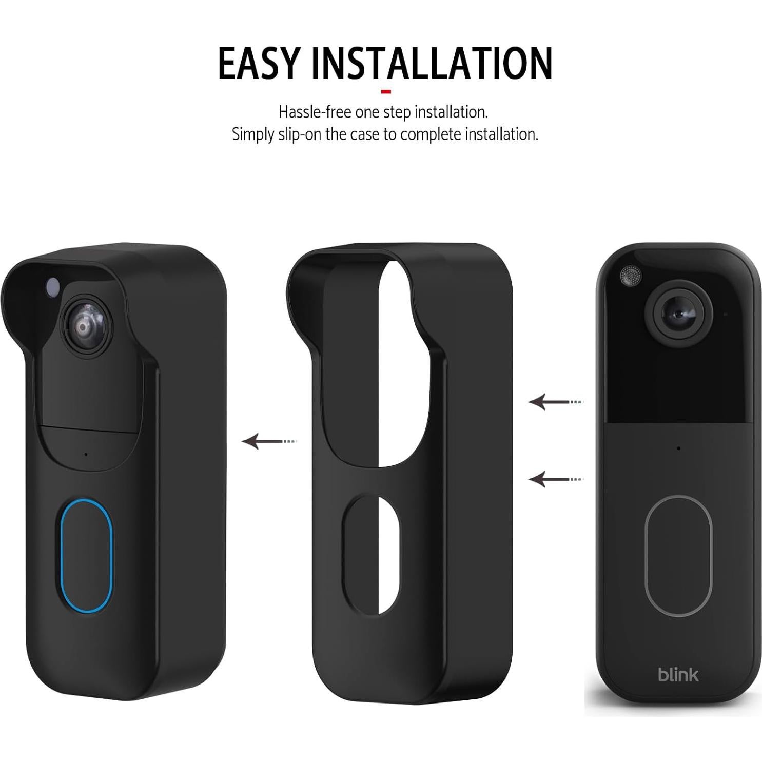 Funda de Silicona Impermeable HeyMoonTong para Timbre Blink 2da Gen