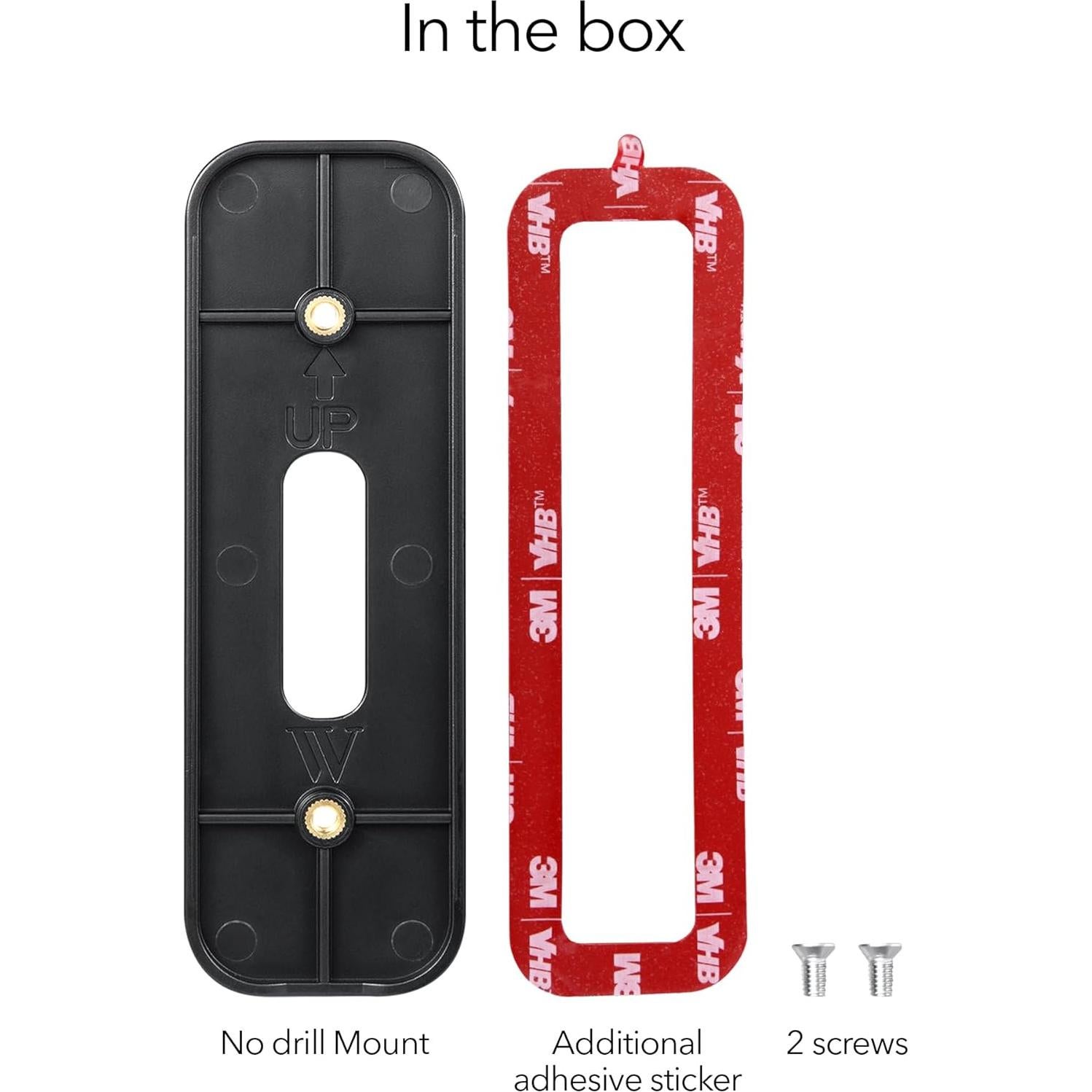 Soporte adhesivo Wasserstein para Blink Video Doorbell 1ra y 2da Gen