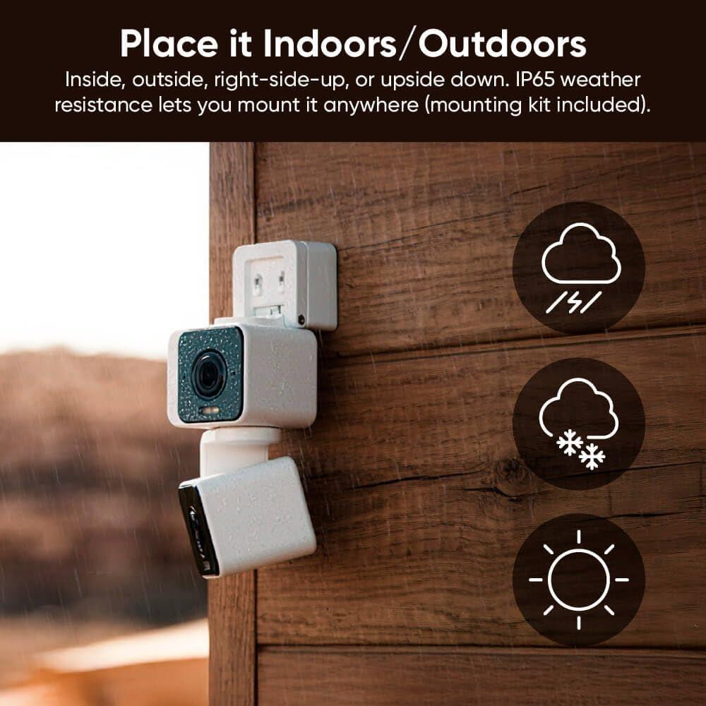 Cámara de Seguridad Wyze Duo Cam Pan 2K IP65 Interior/Exterior
