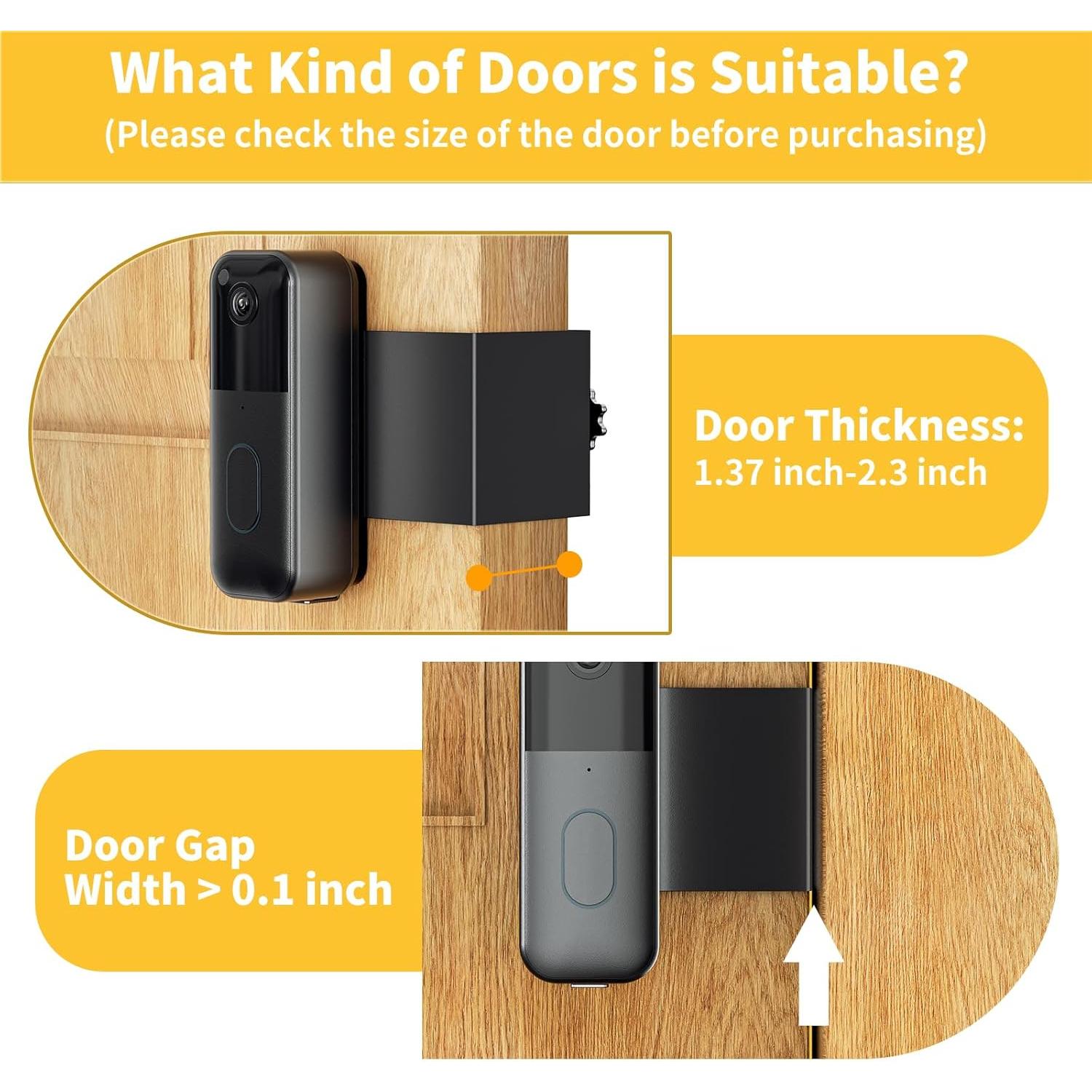 Soporte de timbre Blink 2ª generación antirrobo sin perforaciones