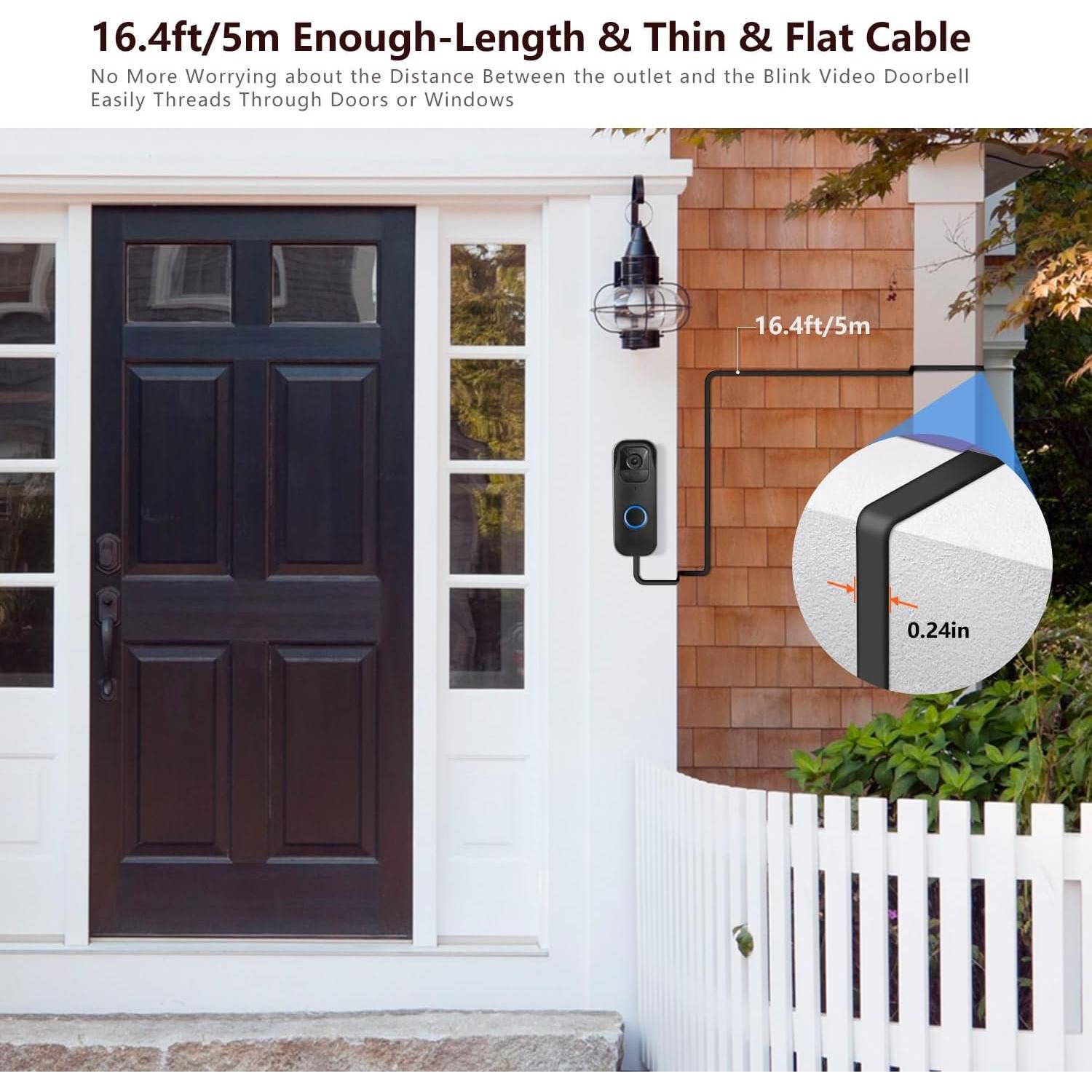 Cable de Alimentación 2 en 1 Goldtime para Blink Video Doorbell 5m