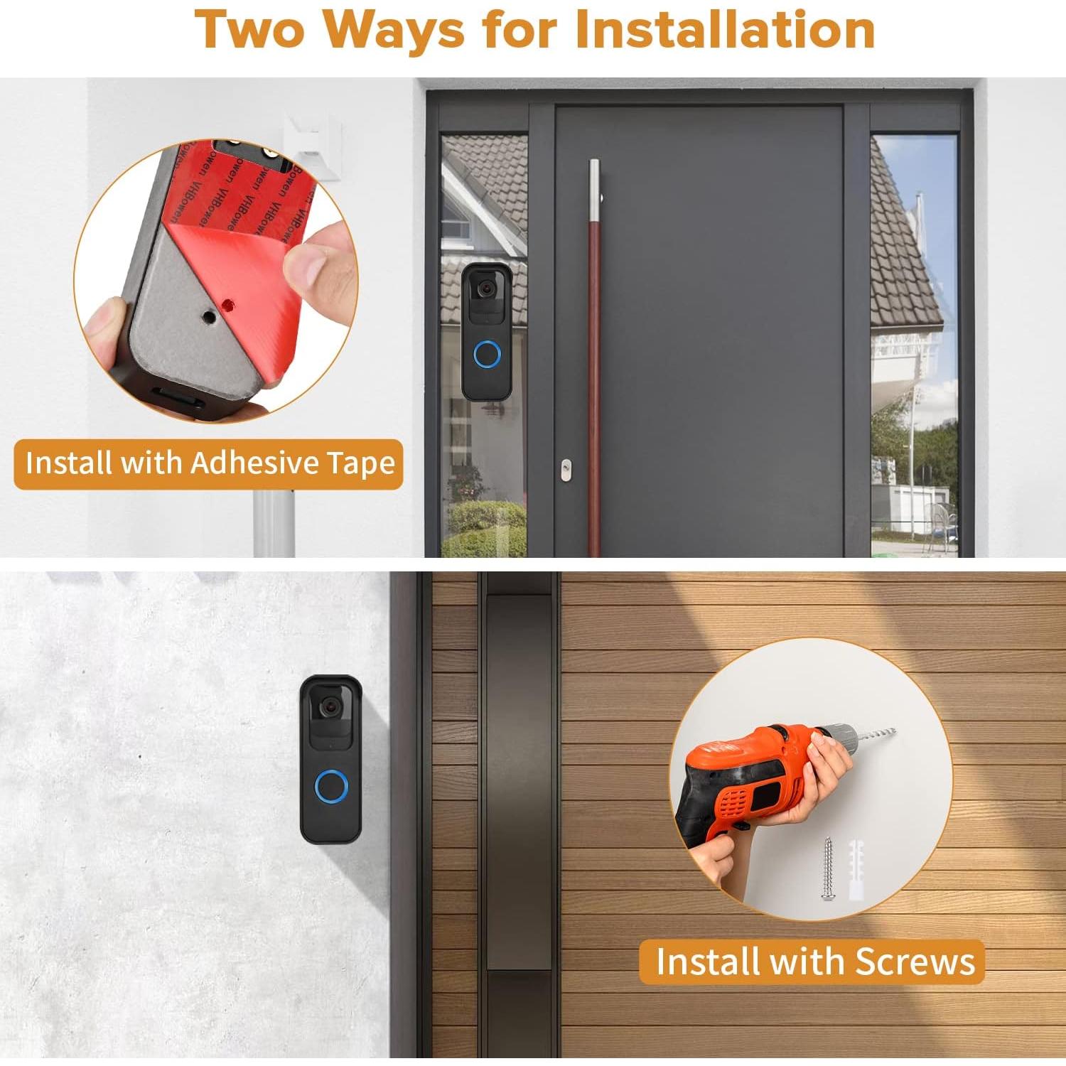 Soporte de puerta adhesivo Wochel para Blink Video Doorbell