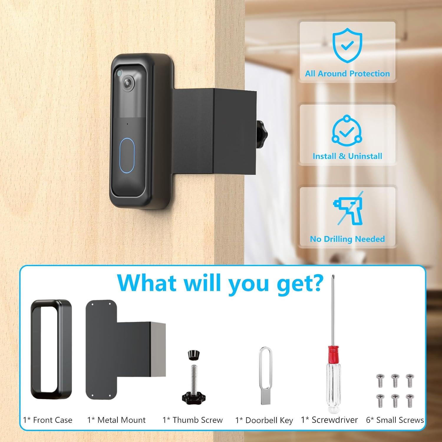 Soporte Antirrobo para Timbre Blink SENLEG DM-01 - Instalación Sin Perforación