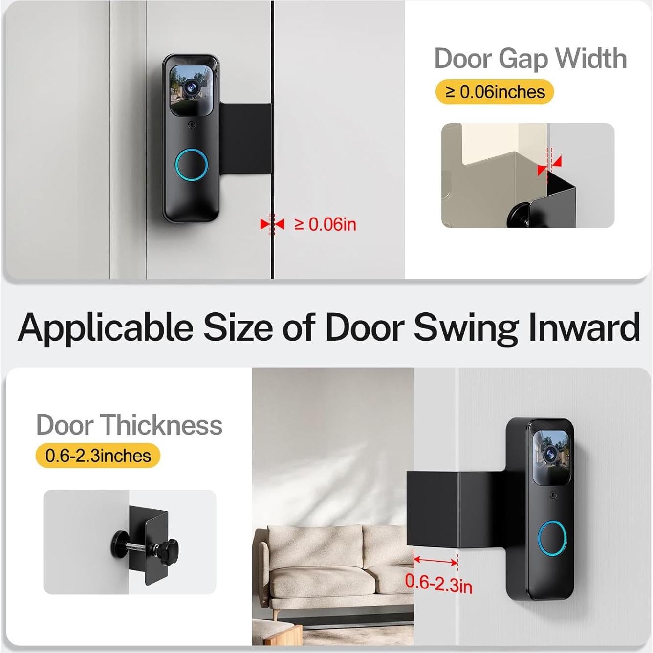 Soporte Antirrobo para Timbre LOCKA Blink - Instalación Sin Perforación
