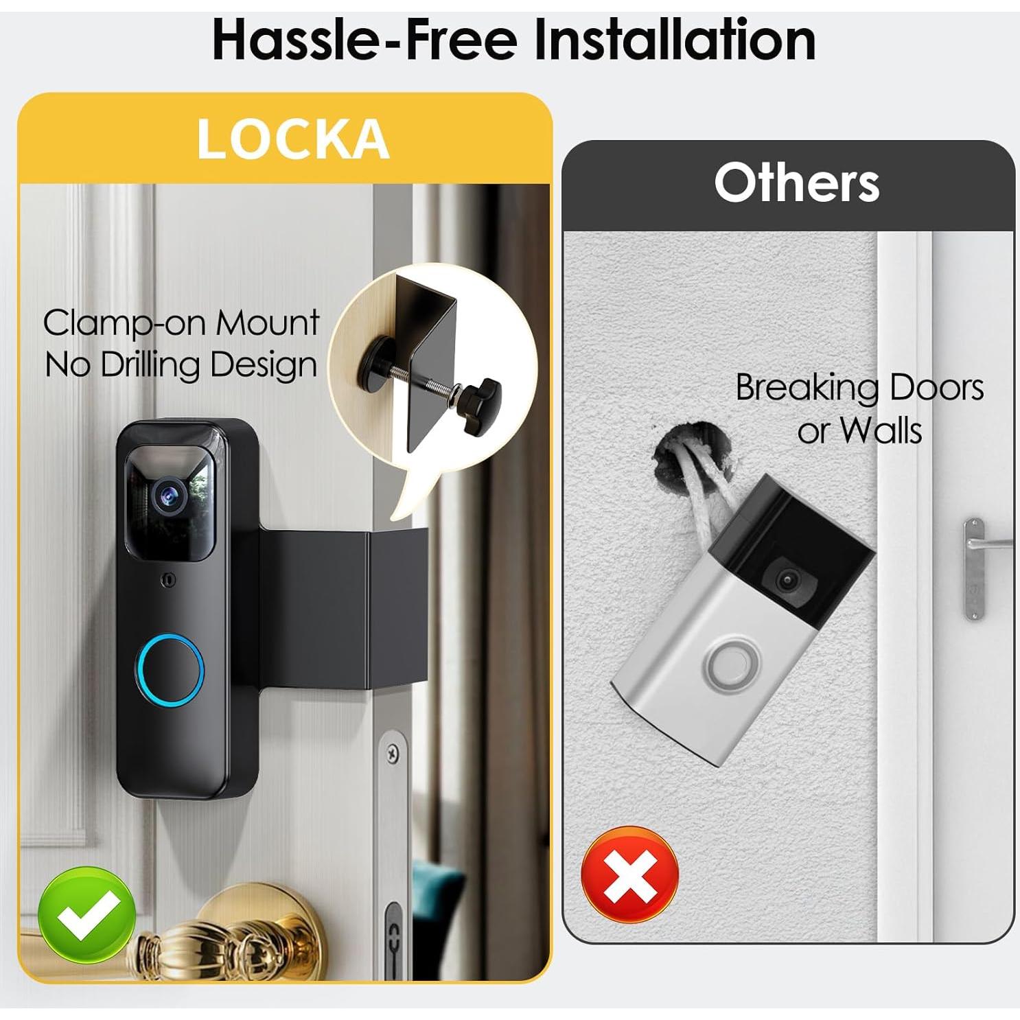 Soporte Antirrobo para Timbre LOCKA Blink - Instalación Sin Perforación