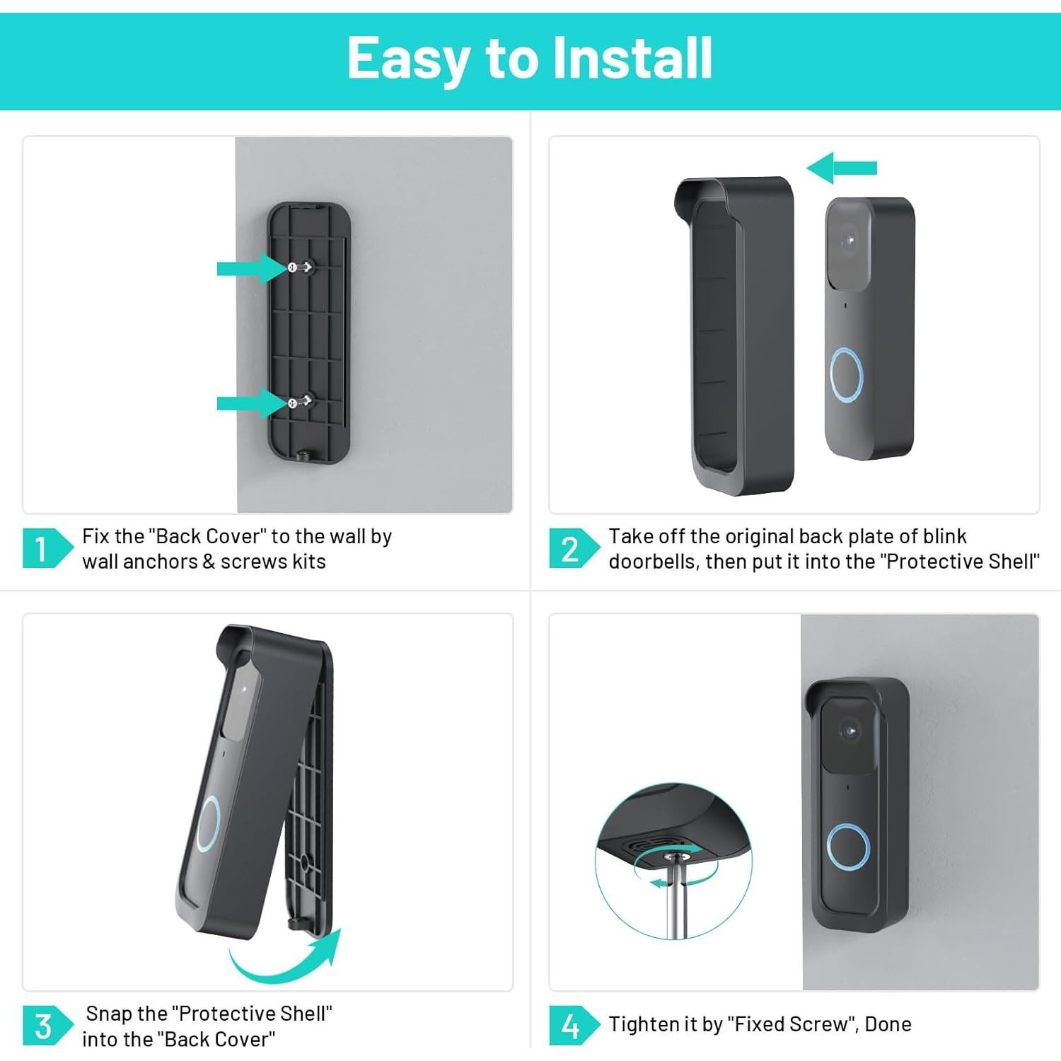 Soporte Antirrobo para Timbre Blink 1ra Generación Satisure
