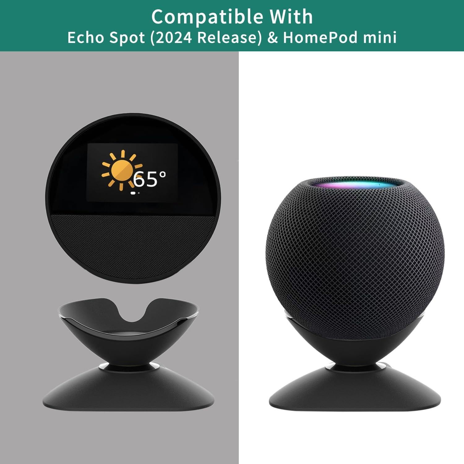 Soporte Ajustable para Echo Spot 2024 y HomePod mini - Dianves