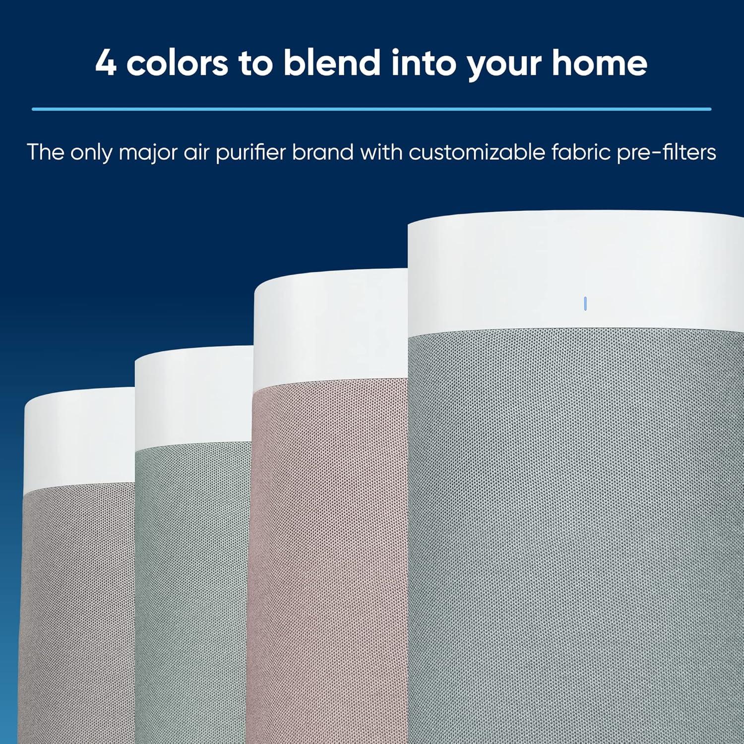 Filtro Previo Original Blueair 211i Max Gris Niebla Lavable