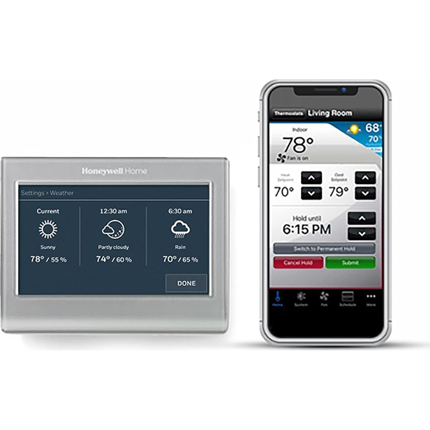 Termostato Inteligente Honeywell RENEWRTH9585WF + Placa THP2400A