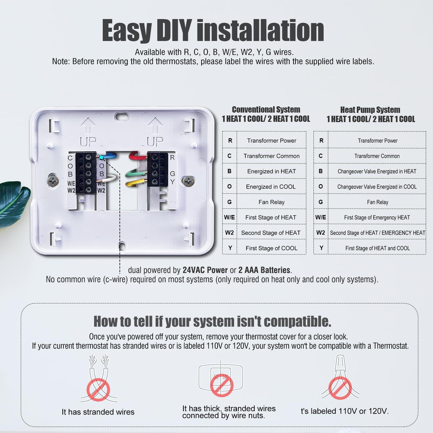 Termostato Digital Aowel AW721 2 Calor 1 Frío Pantalla 5"