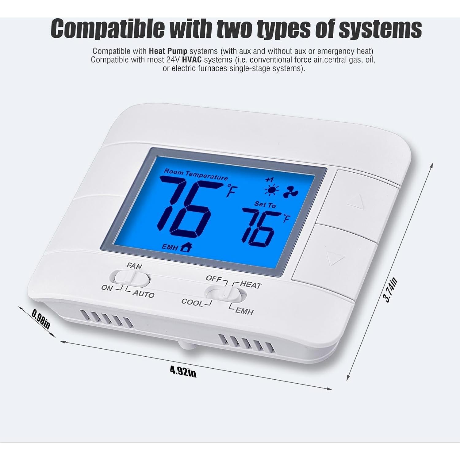 Termostato No Programable Mroinge M721 para Bomba de Calor