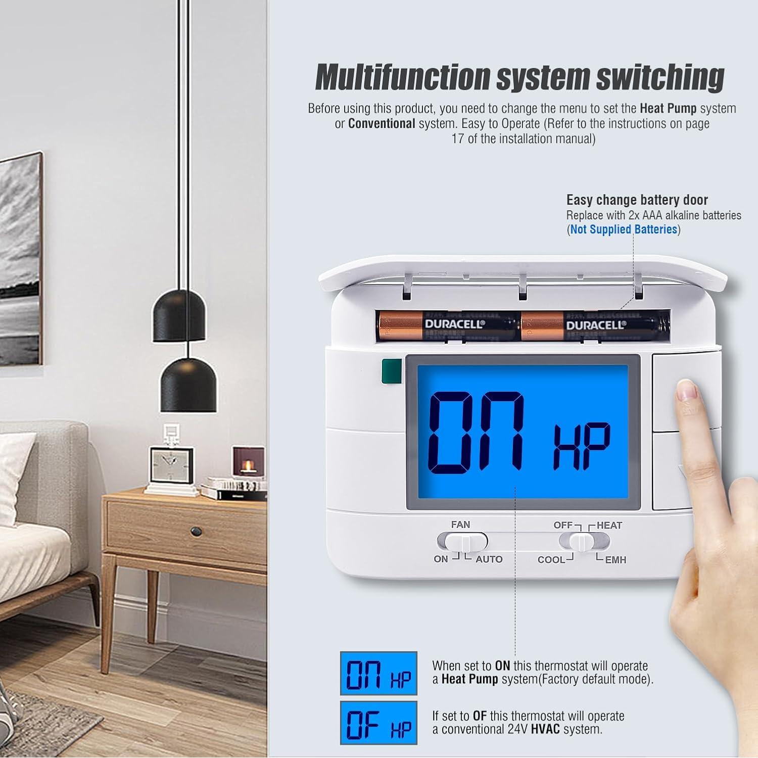 Termostato No Programable Mroinge M721 para Bomba de Calor