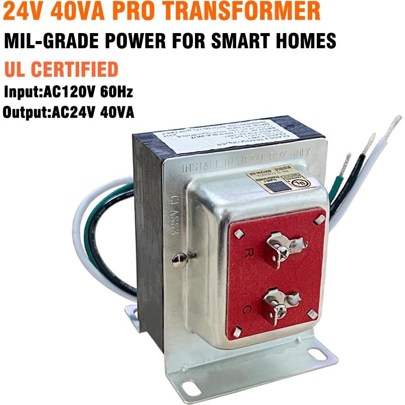 Transformador de Timbre 24V 40VA YUNFOOK - Listado UL